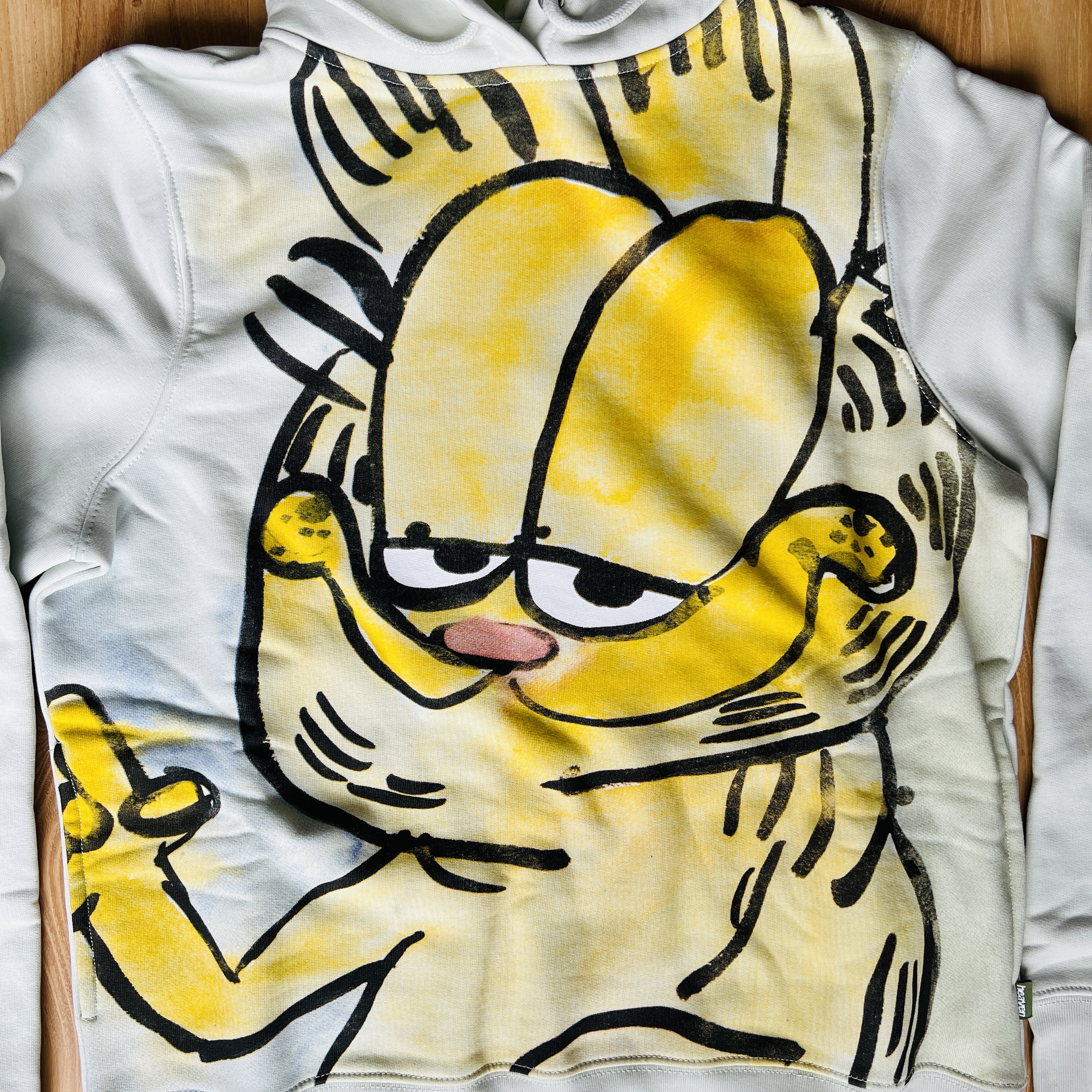 Marc Jacobs limited edition Garfield cat hoodie by artist Katherine Bernhardt, size S/SP