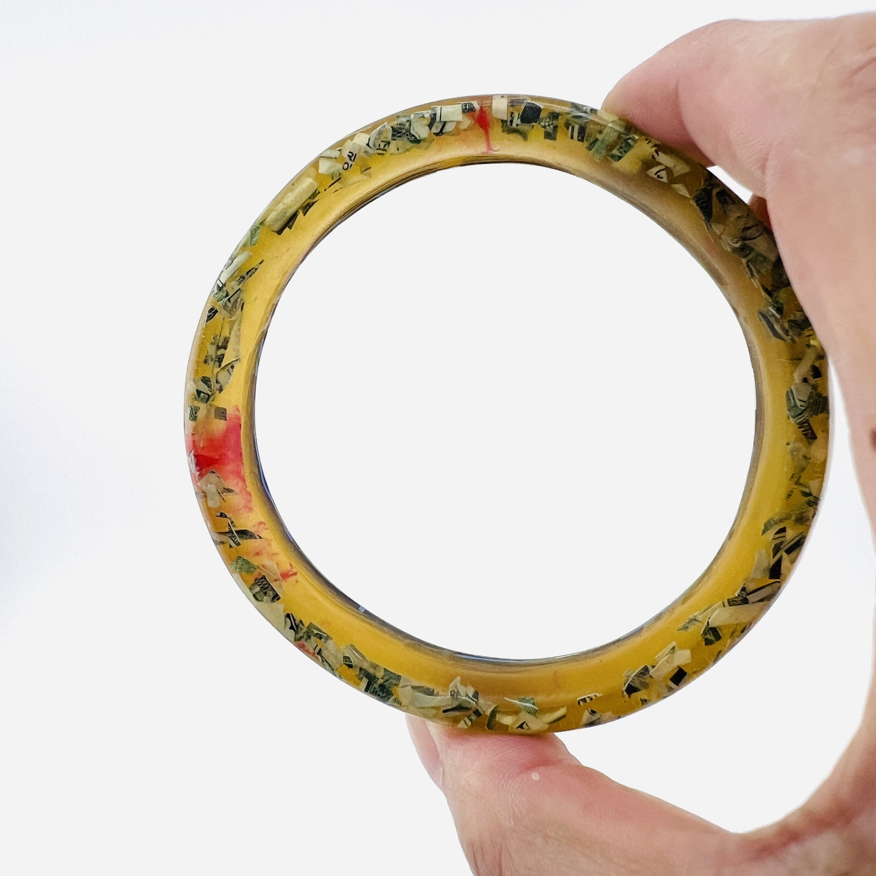 GID blood money resin bangle