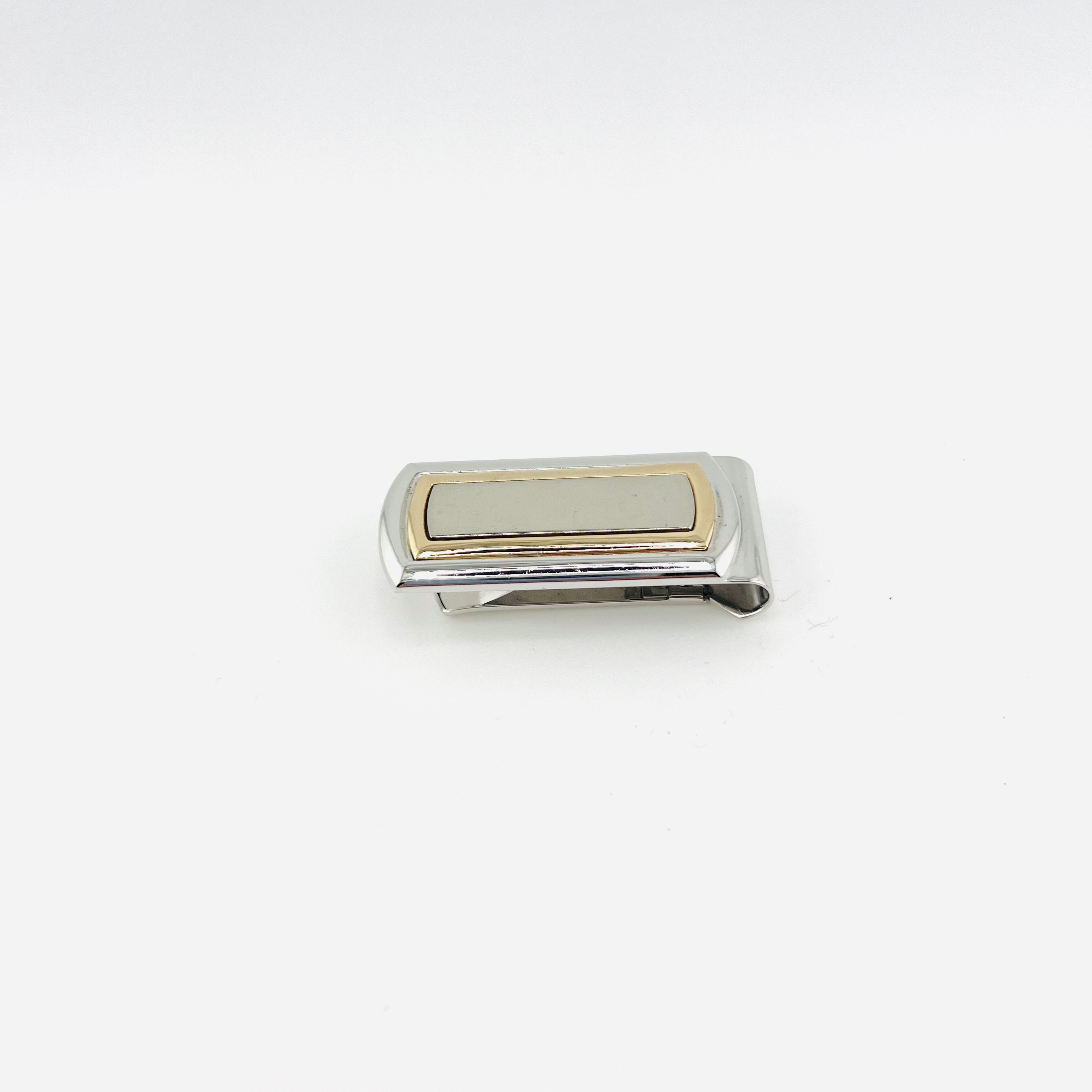 Money clip in sterling silver and 14K gold