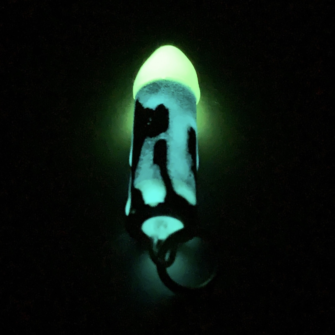 Zombier killer bullet pendant, resin, micarta, bras, and silver