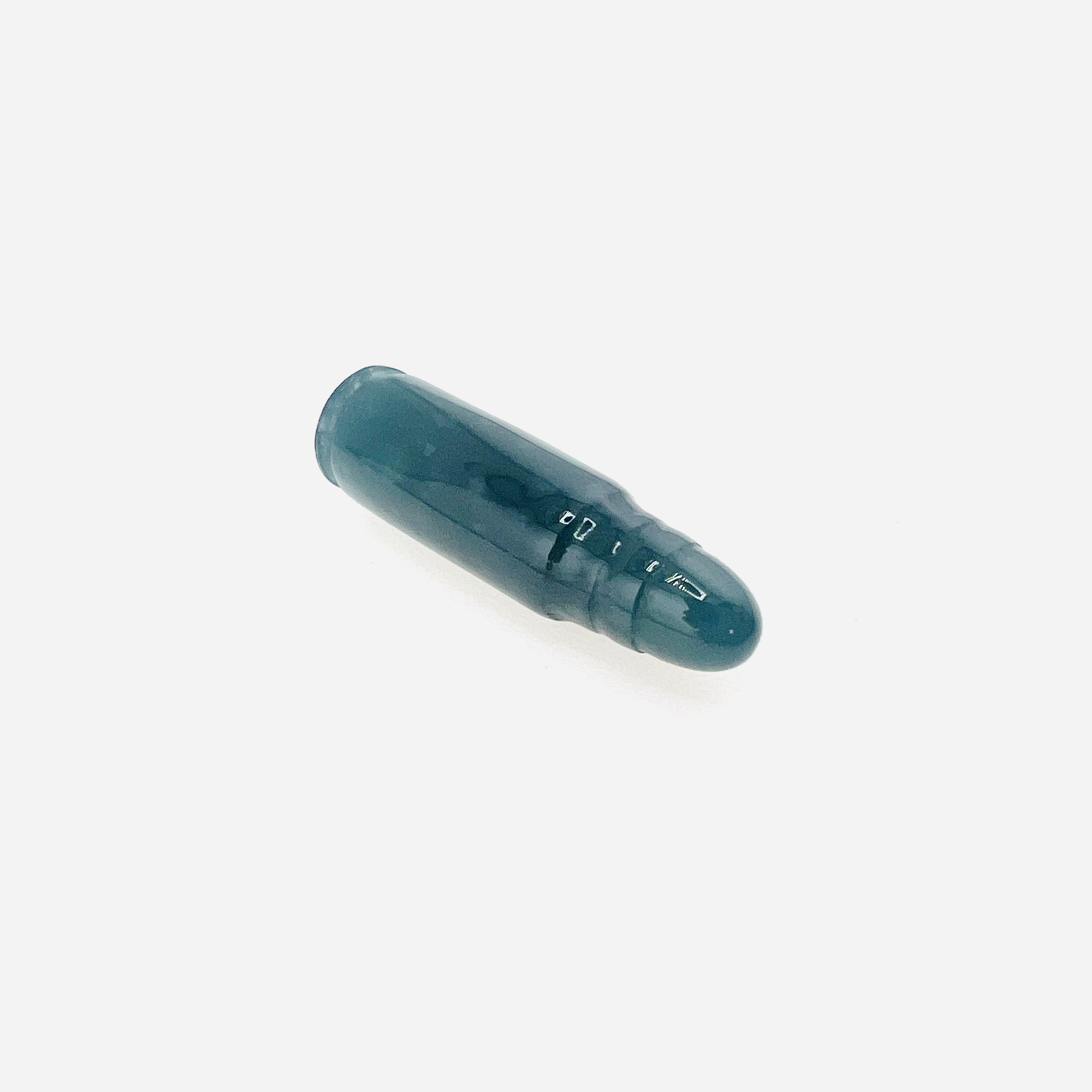 Imperial green snowflake jadeite bullet pendant