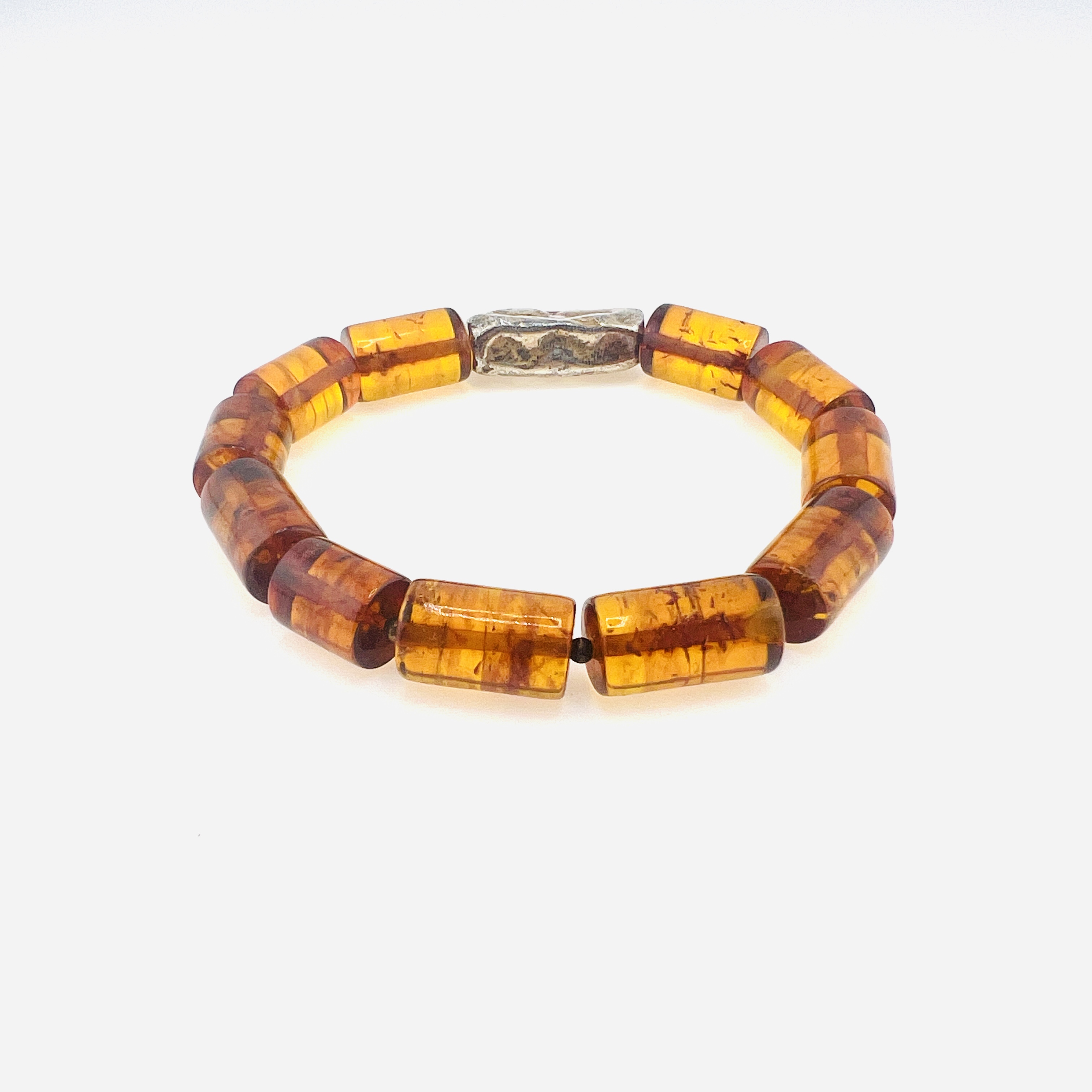 Vintage amber bead bracelet
