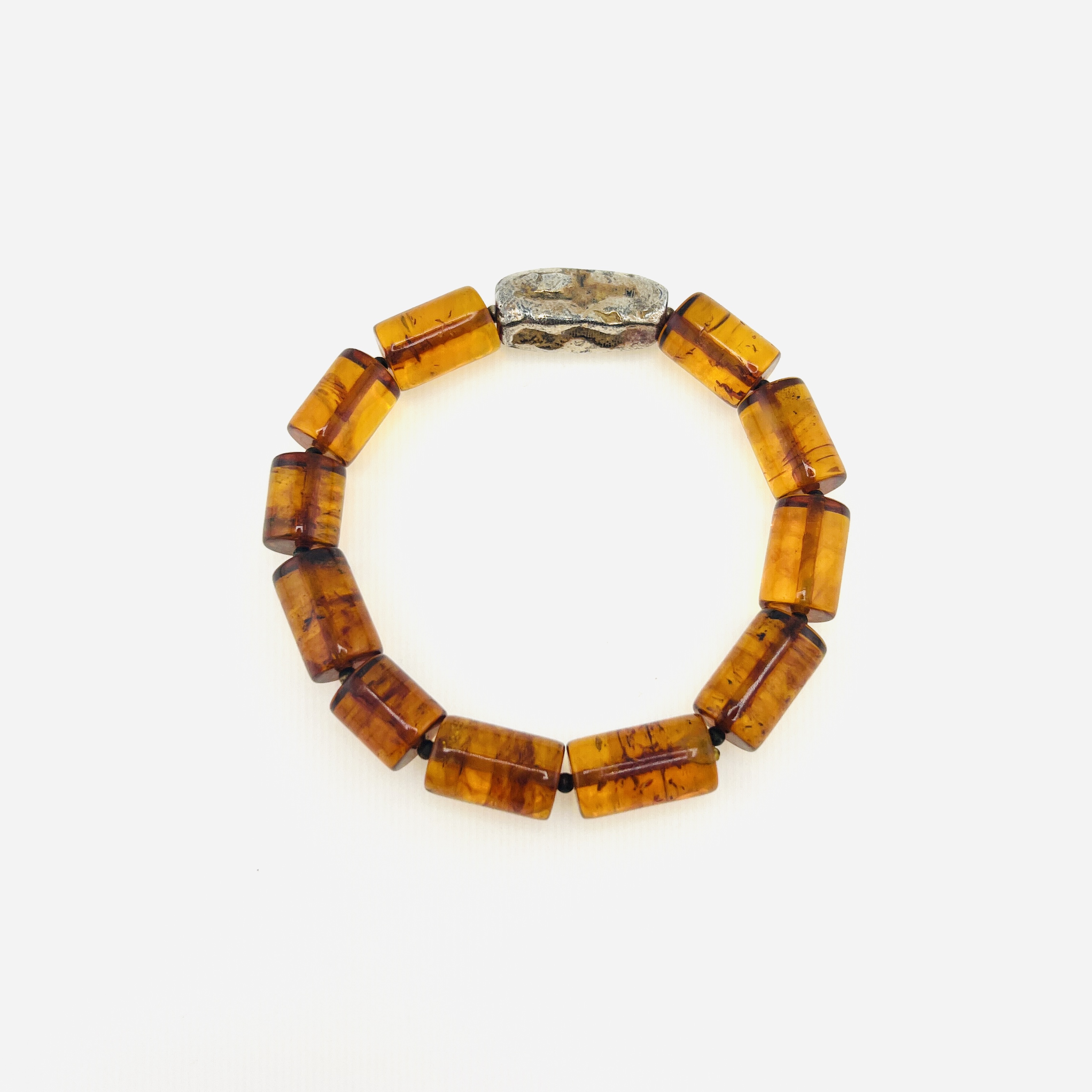Vintage amber bead bracelet