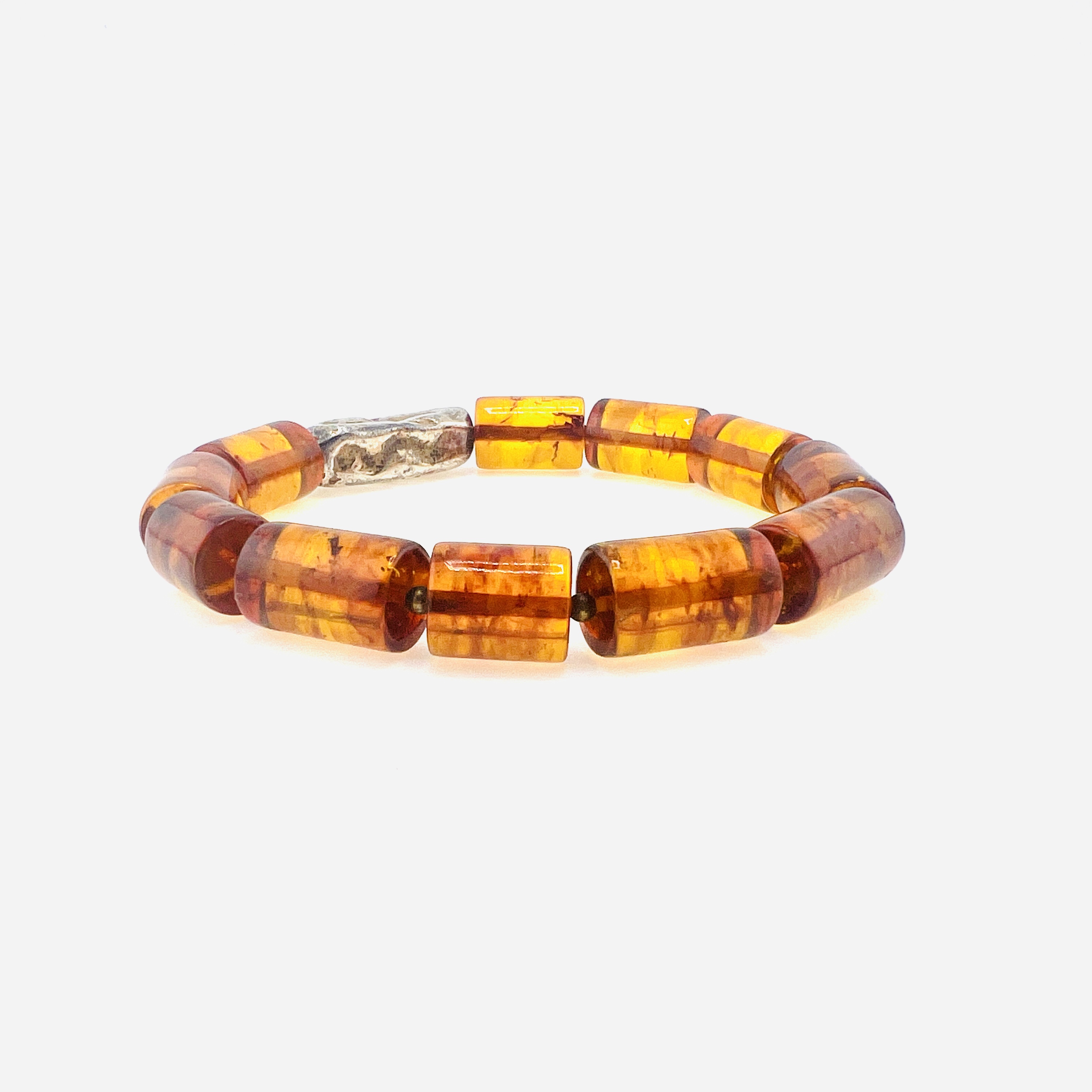 Vintage amber bead bracelet