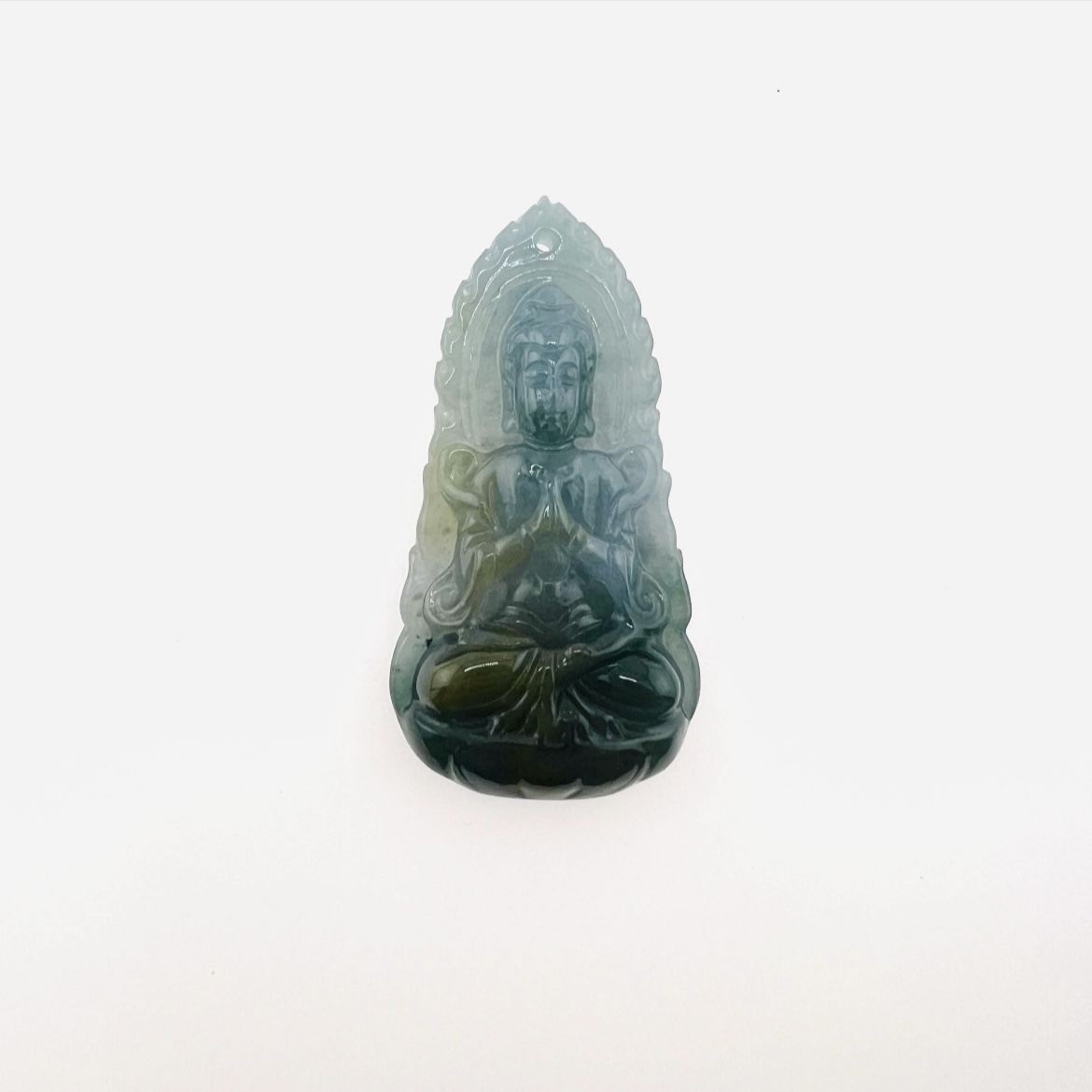 Jadeite Buddha pendant in green color