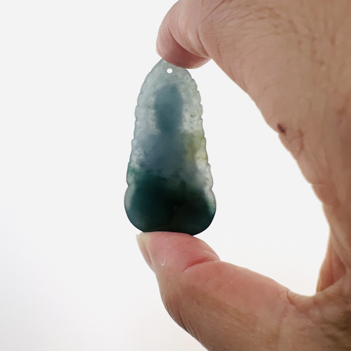 Jadeite Buddha pendant in green color