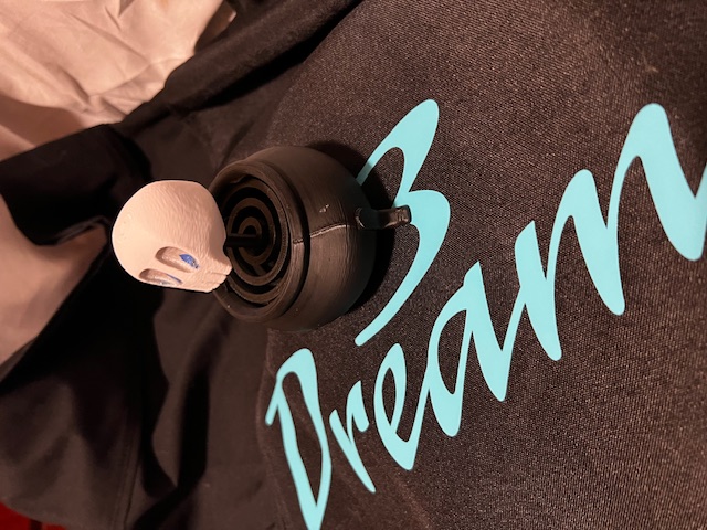 3D Printed Skull Bobble head