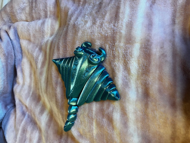 Metallic Triangular Fantasy Figurine