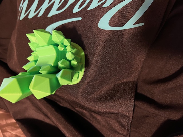 Green Crystal phone stand 3D Printed