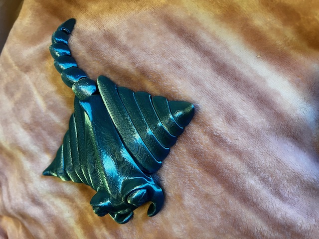 Metallic Triangular Fantasy Figurine