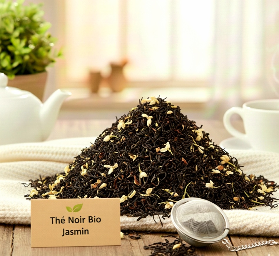 Thé Noir Bio Jasmin