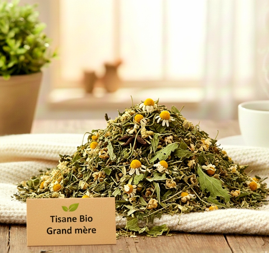 Tisane Bio Grand-Mère – Mélange Doux et Réconfortant