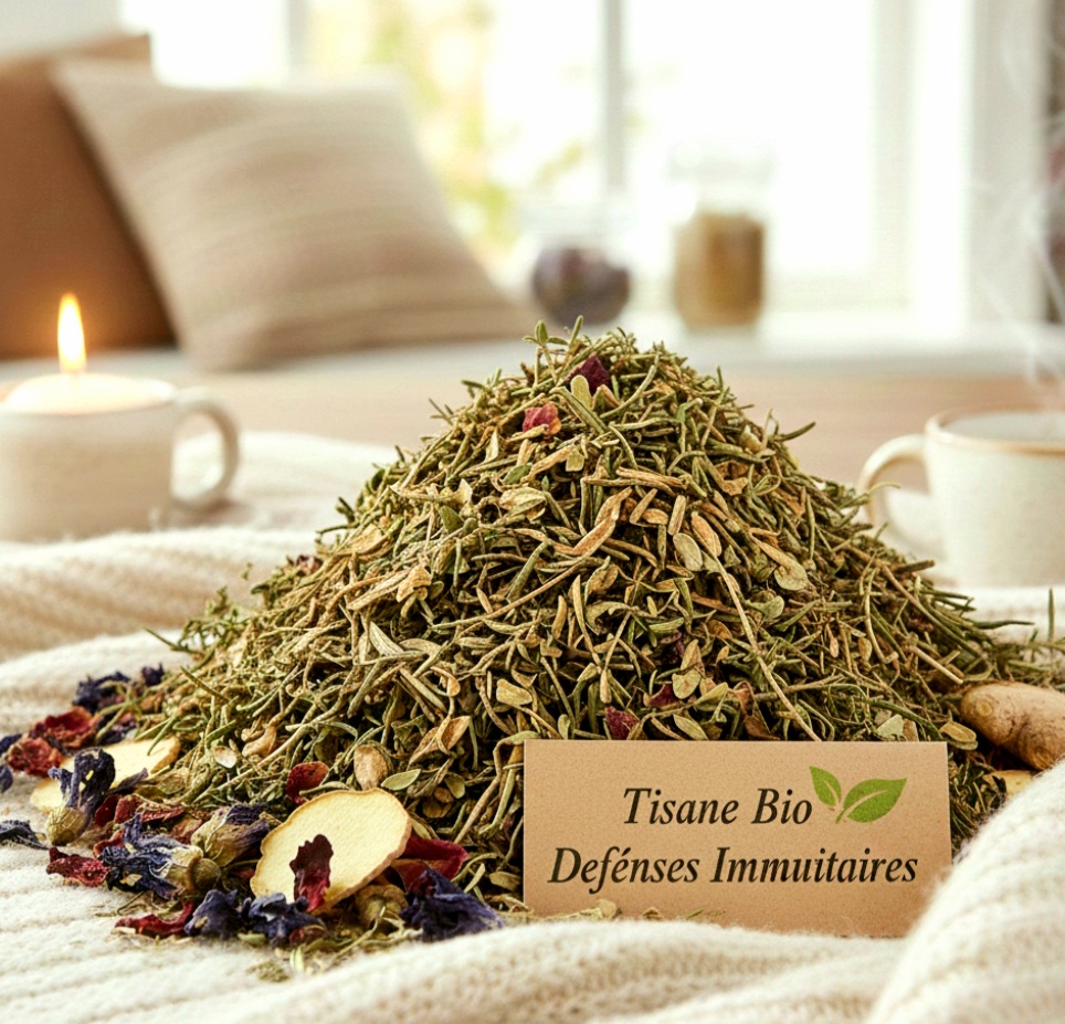 Tisane Bio Défenses Immunitaires – Mélange Tonique et Réconfortant