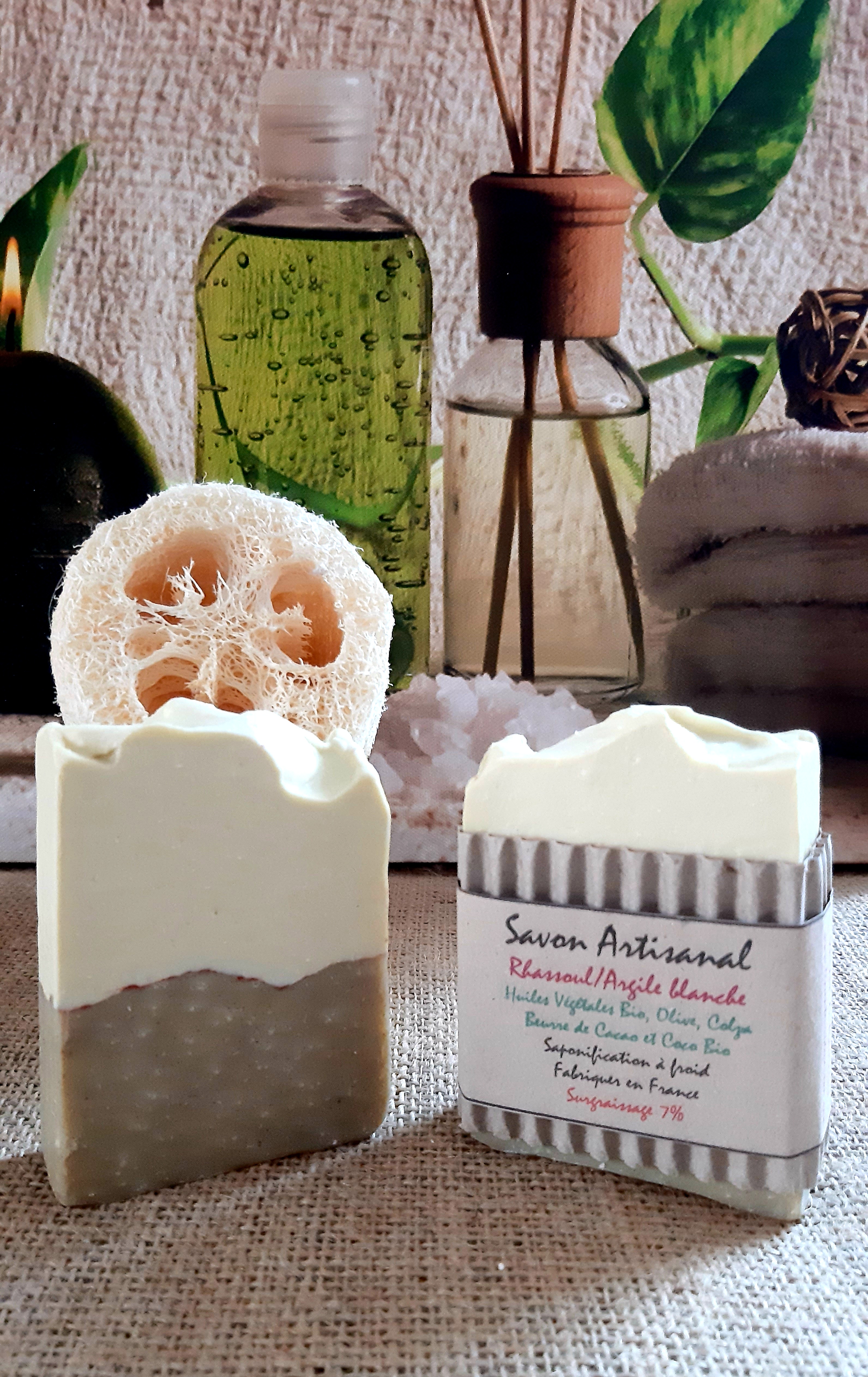 Savon Bio Rhassoul Argile Banche