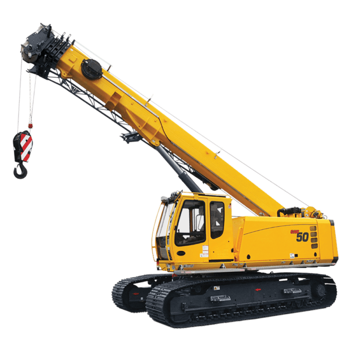 Yellow Crawler Crane