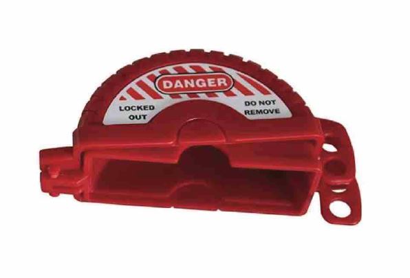 High-Visibility Red Lockout Device for Industrial Safety