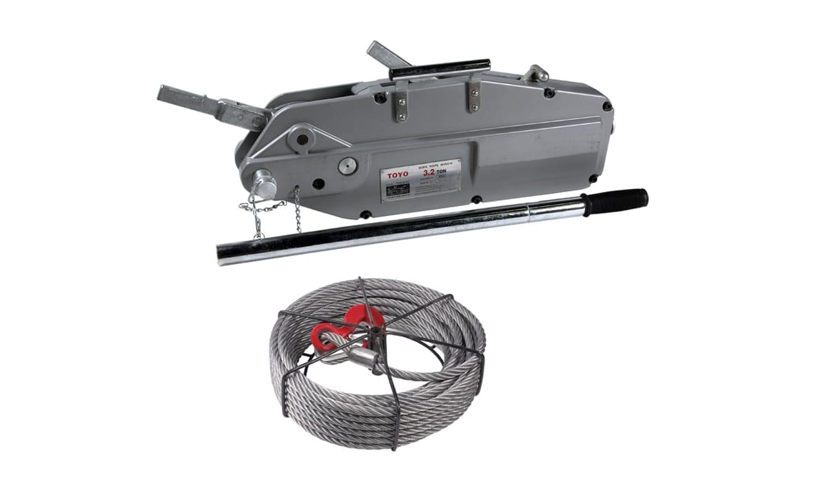 Heavy-Duty Manual Cable Puller with Steel Wire Rope