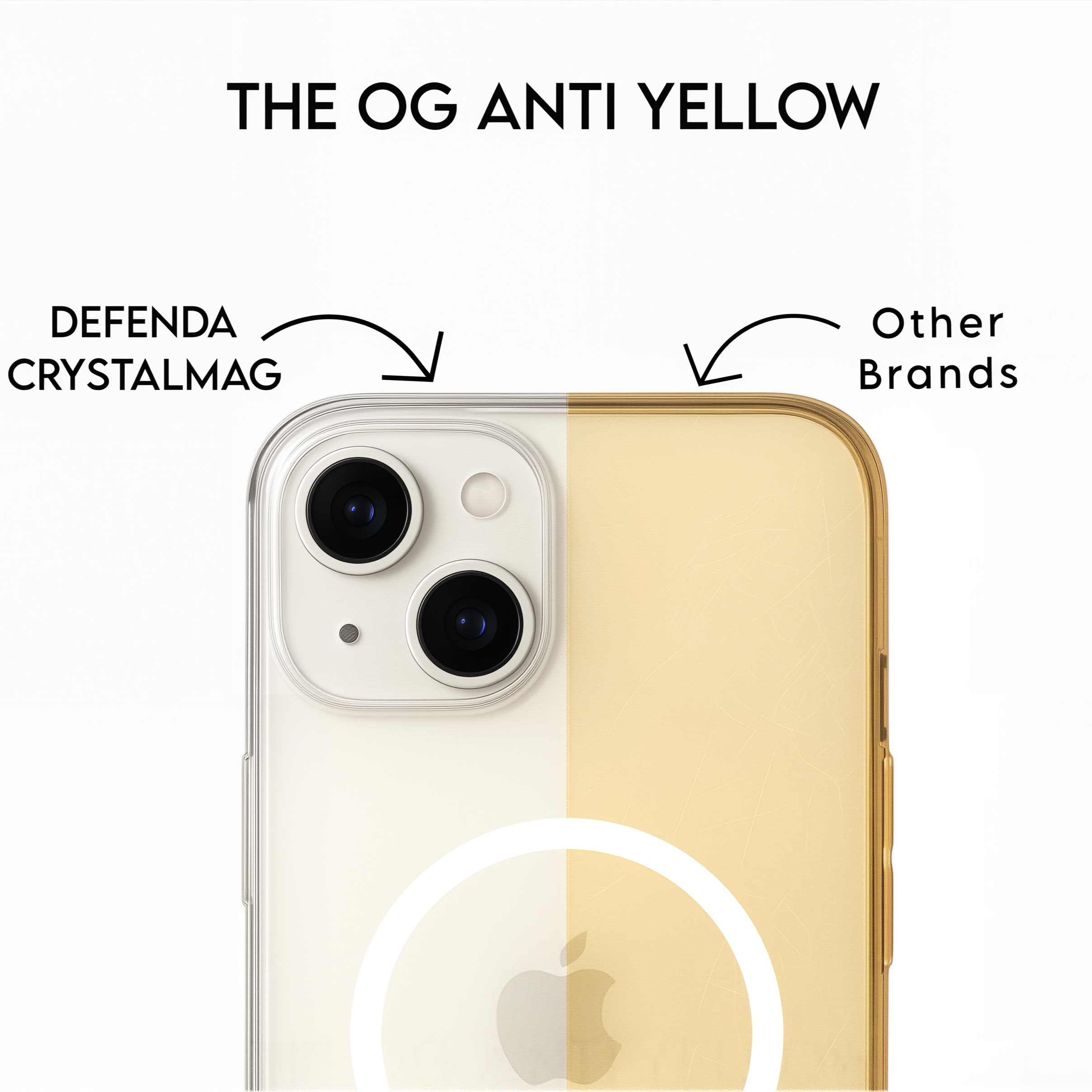 iphone16 series Defenda CrystalMag – Clear MagSafe Case with  POP UP Animation and Wireless Charging Support