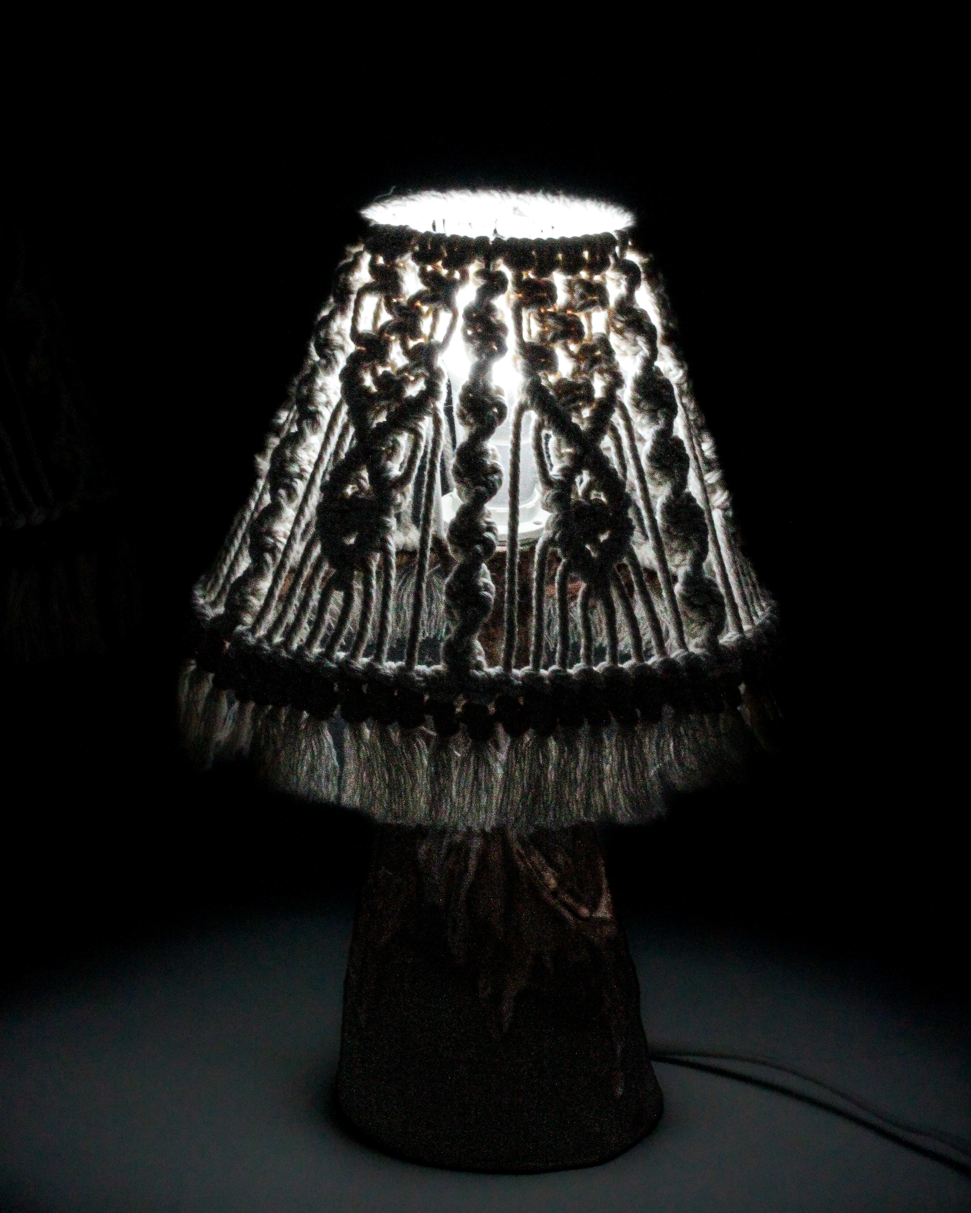 Handcrafted Macrame Table Lamps