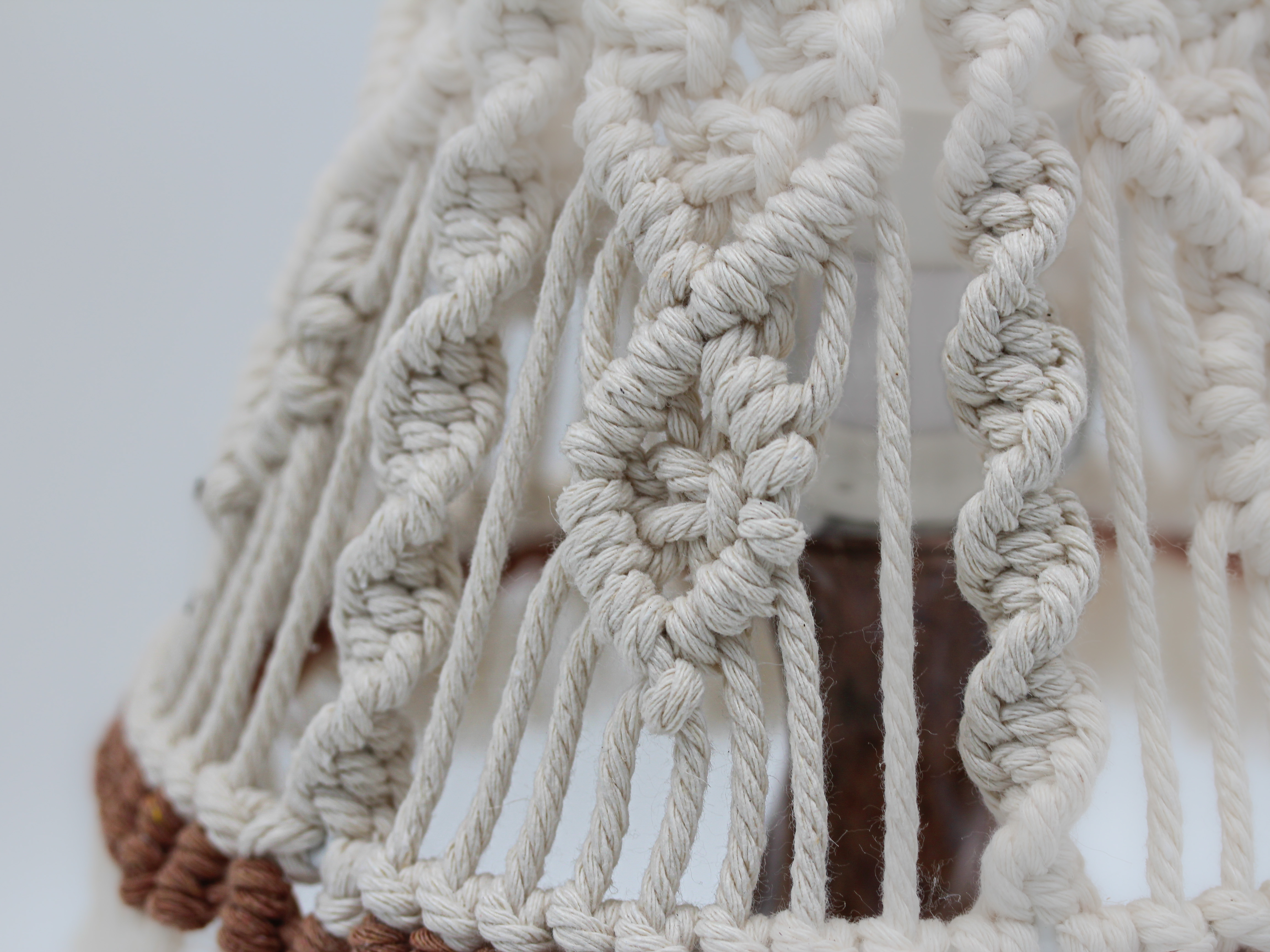 Handcrafted Macrame Table Lamps