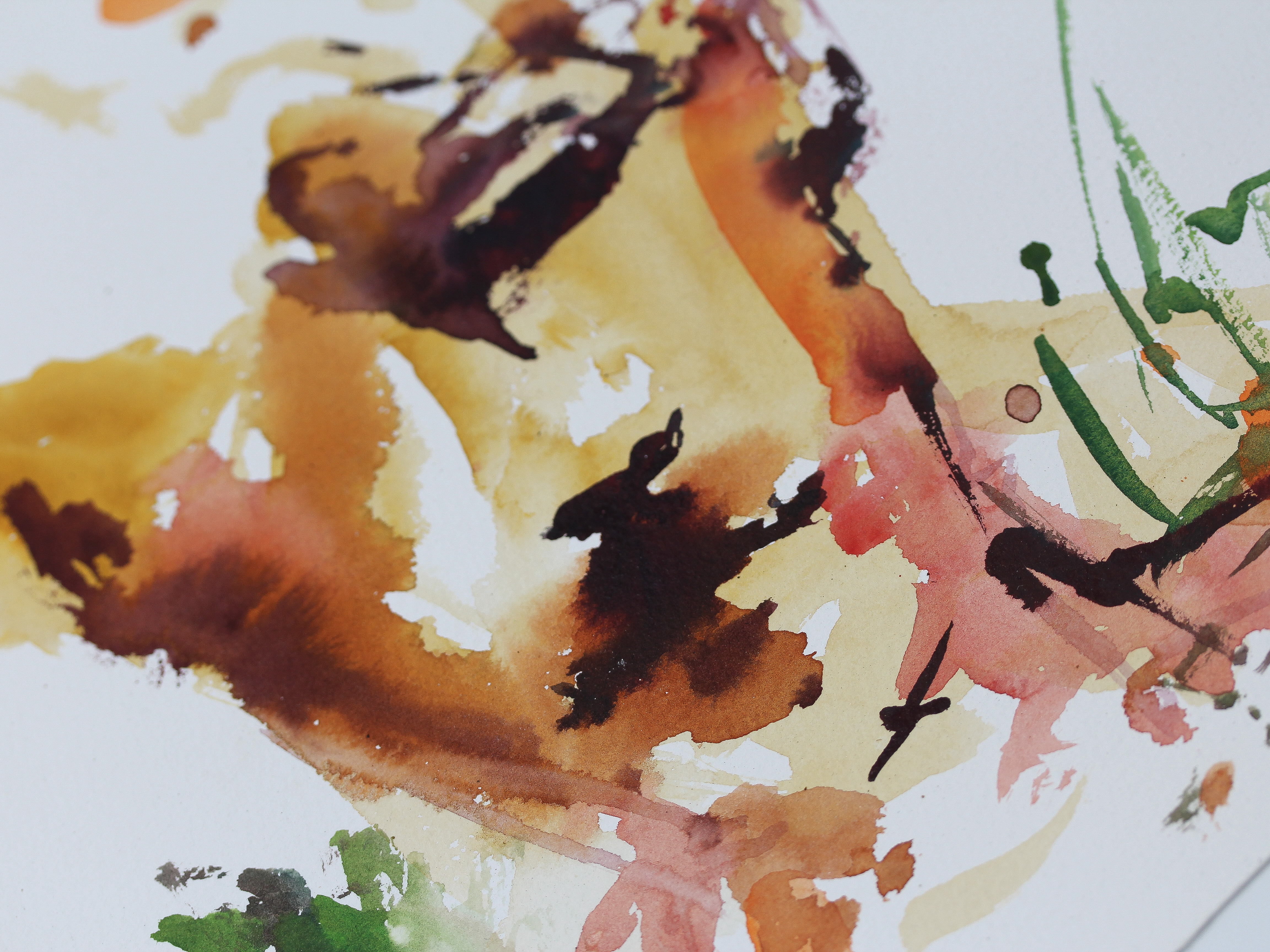 Abstract Watercolor Painting