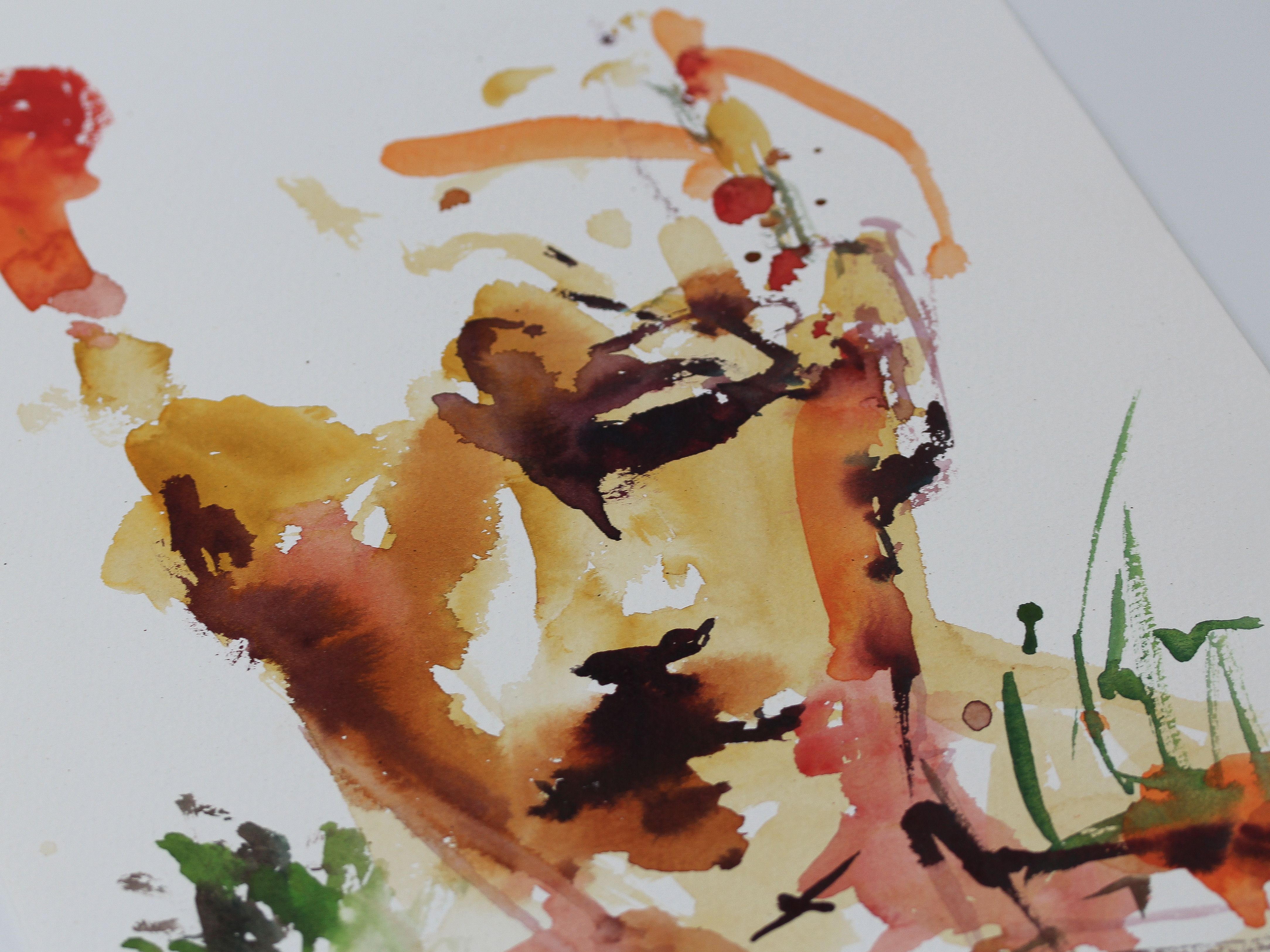 Abstract Watercolor Painting