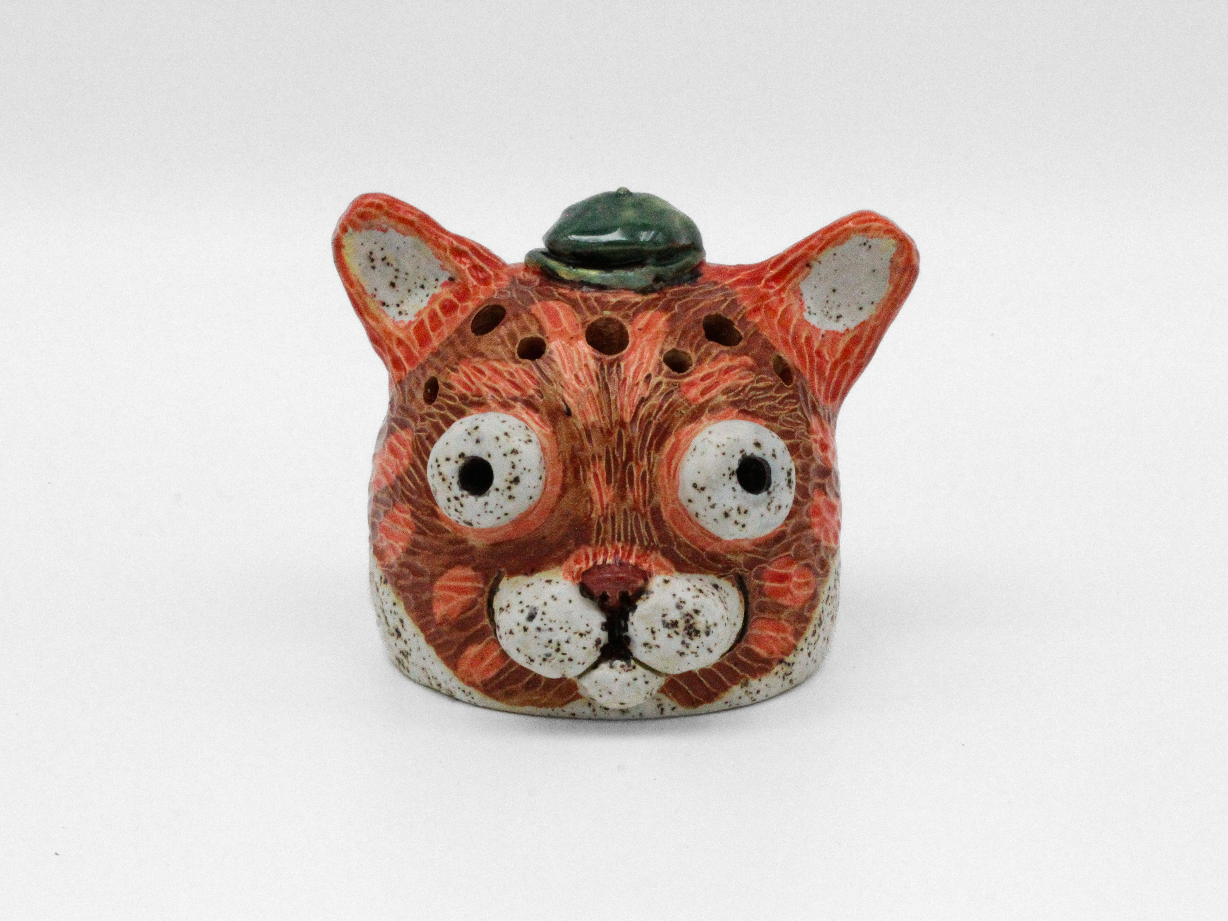 Ceramic Cat Brush Holder