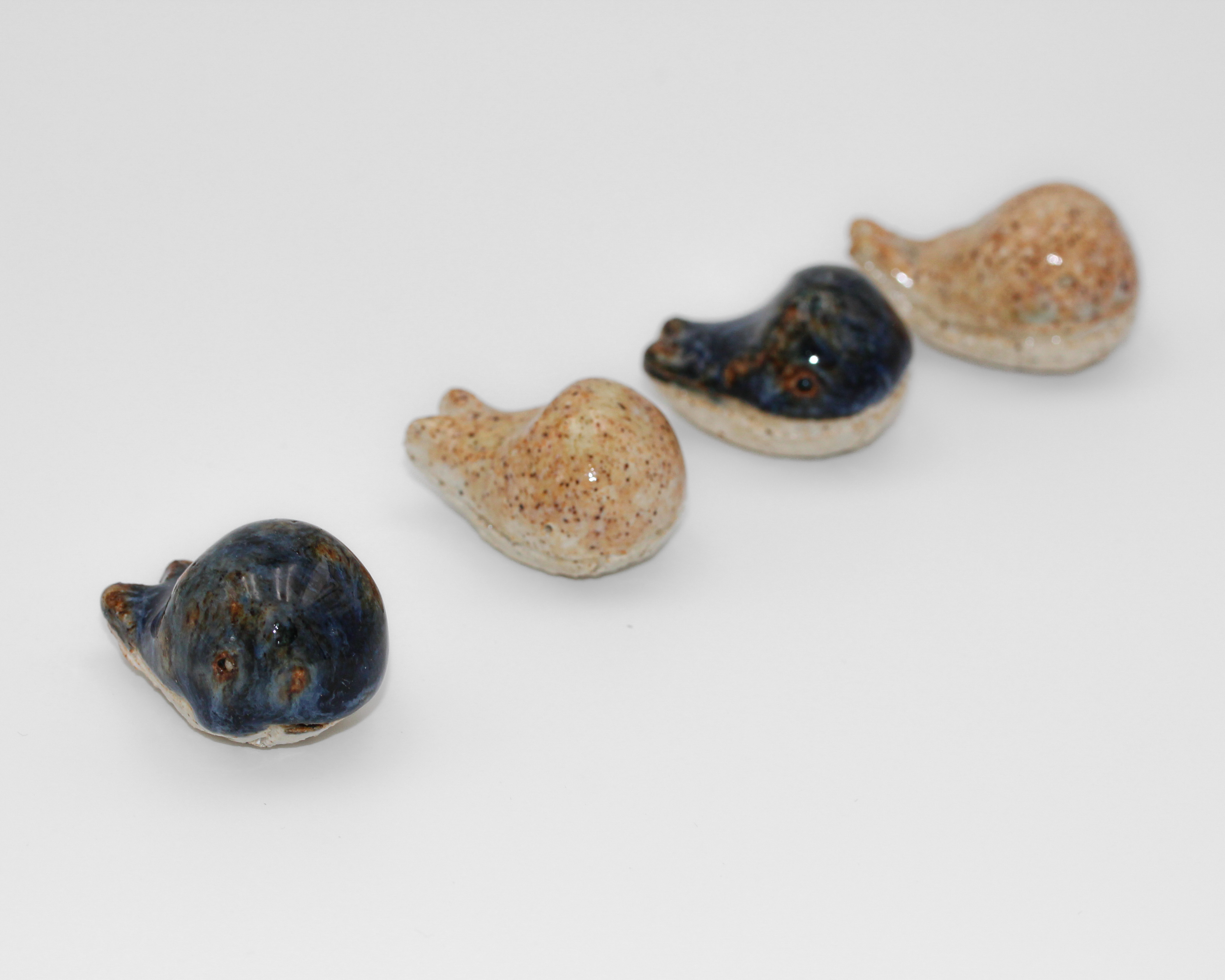 Ceramic Whale Figurines