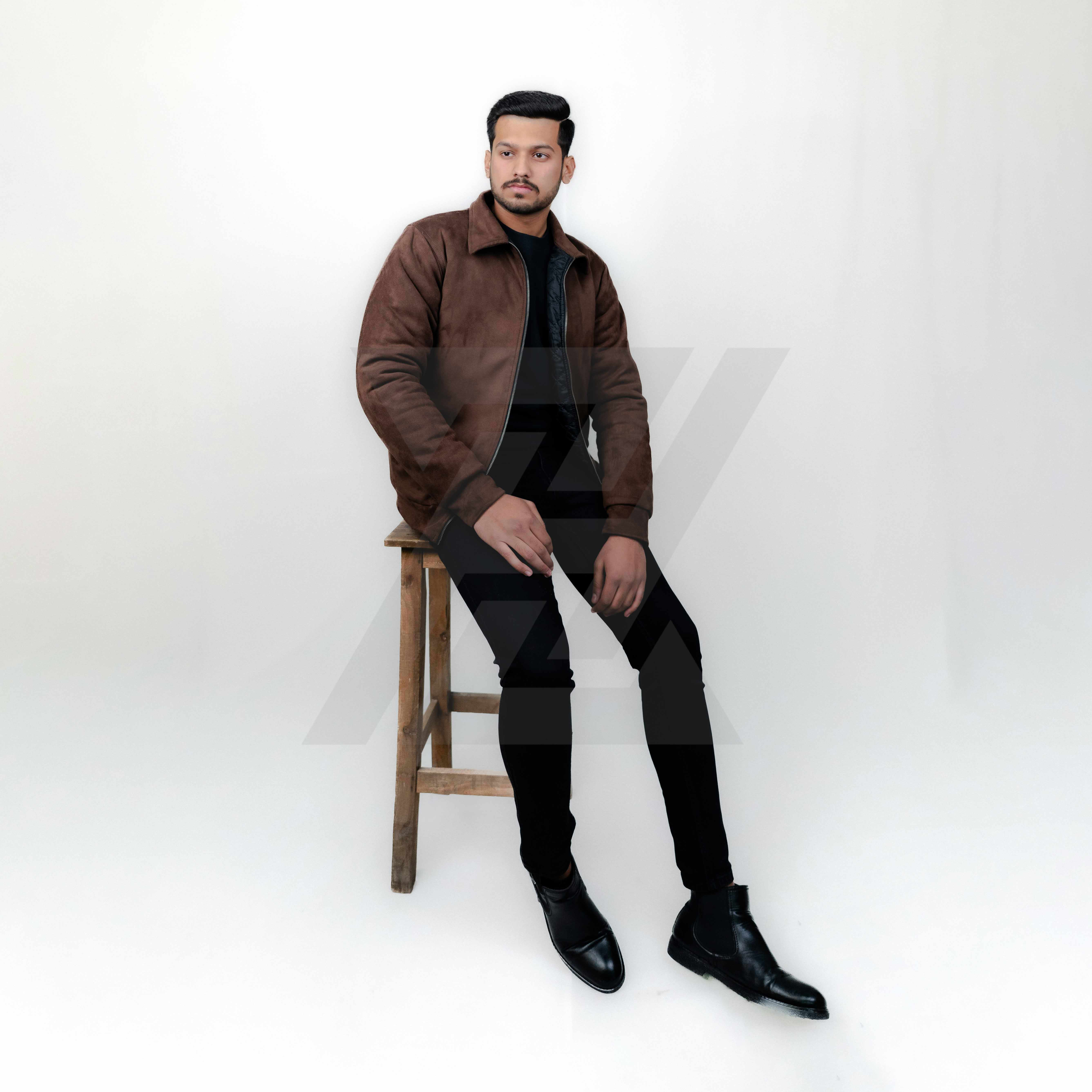 Chocolate Brown Suede Jacket