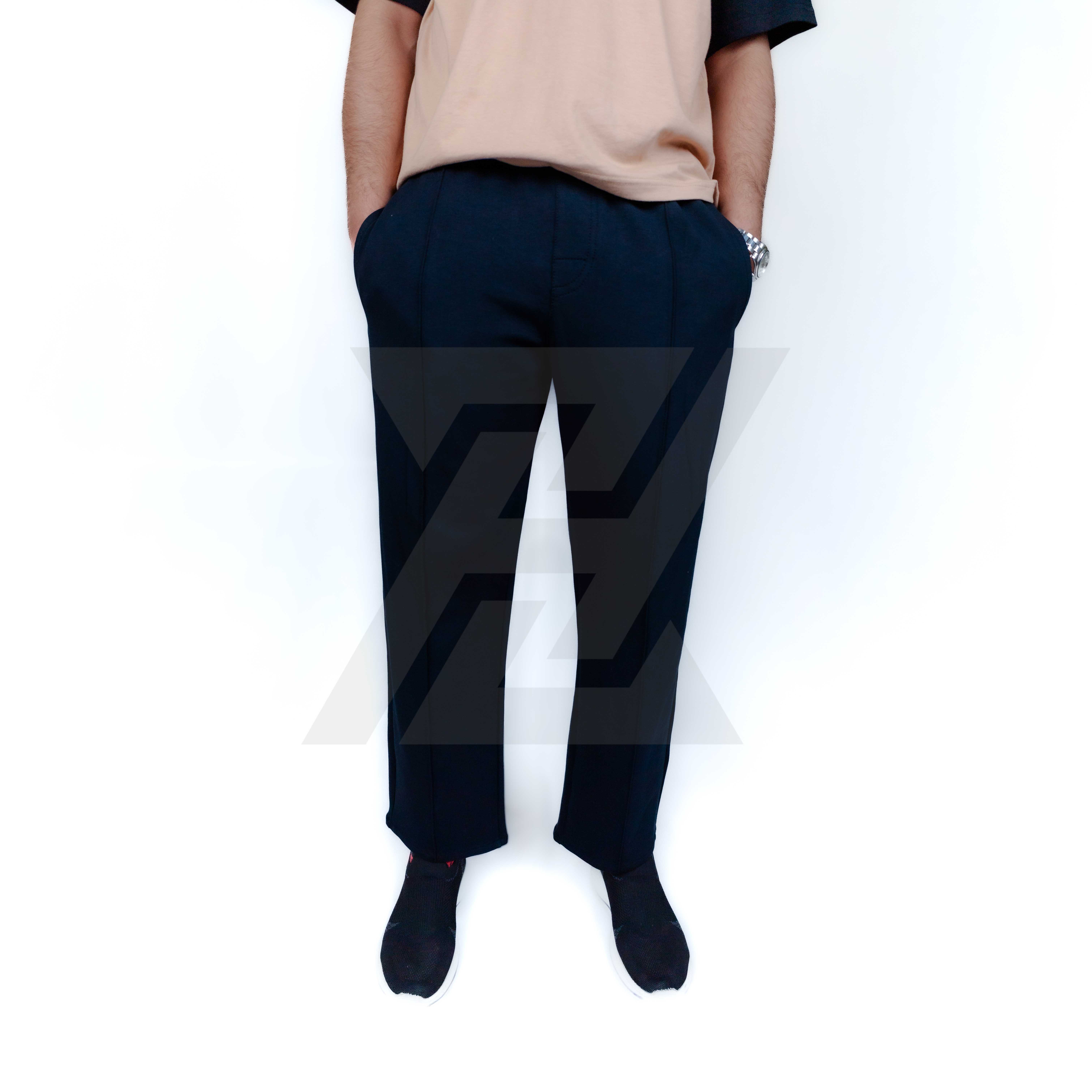 Black Creased Trouser