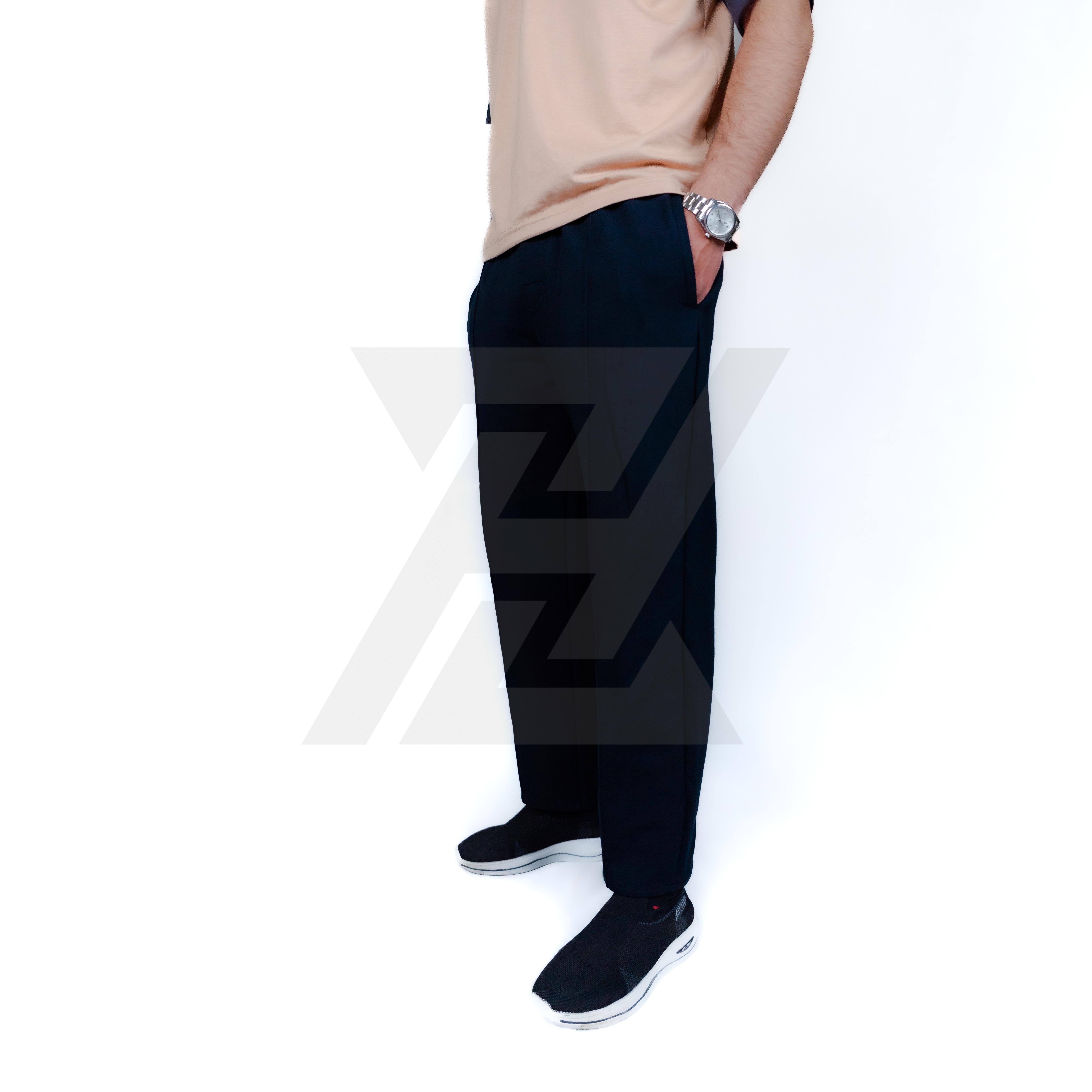Black Creased Trouser