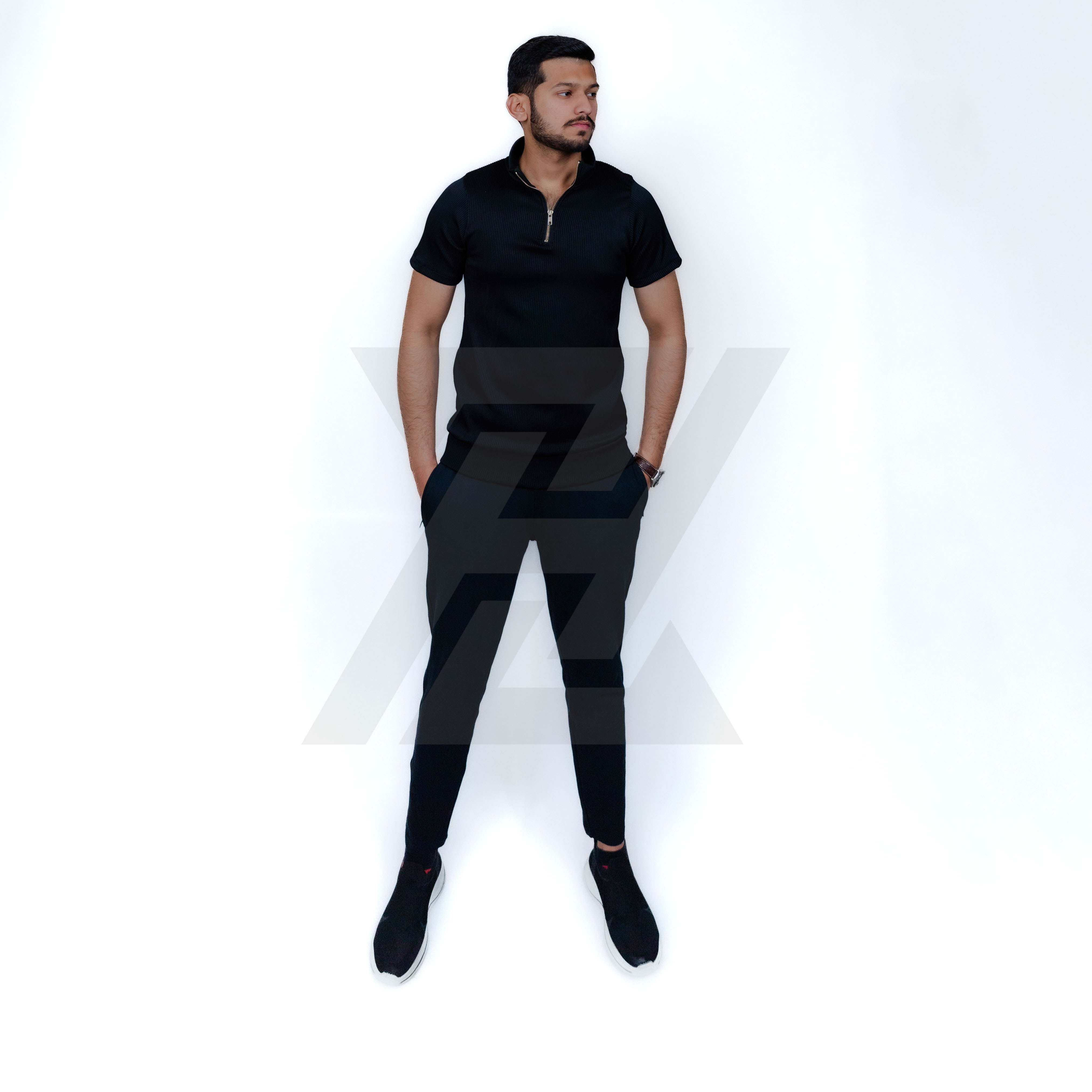 Drop Needle Neck Zipper