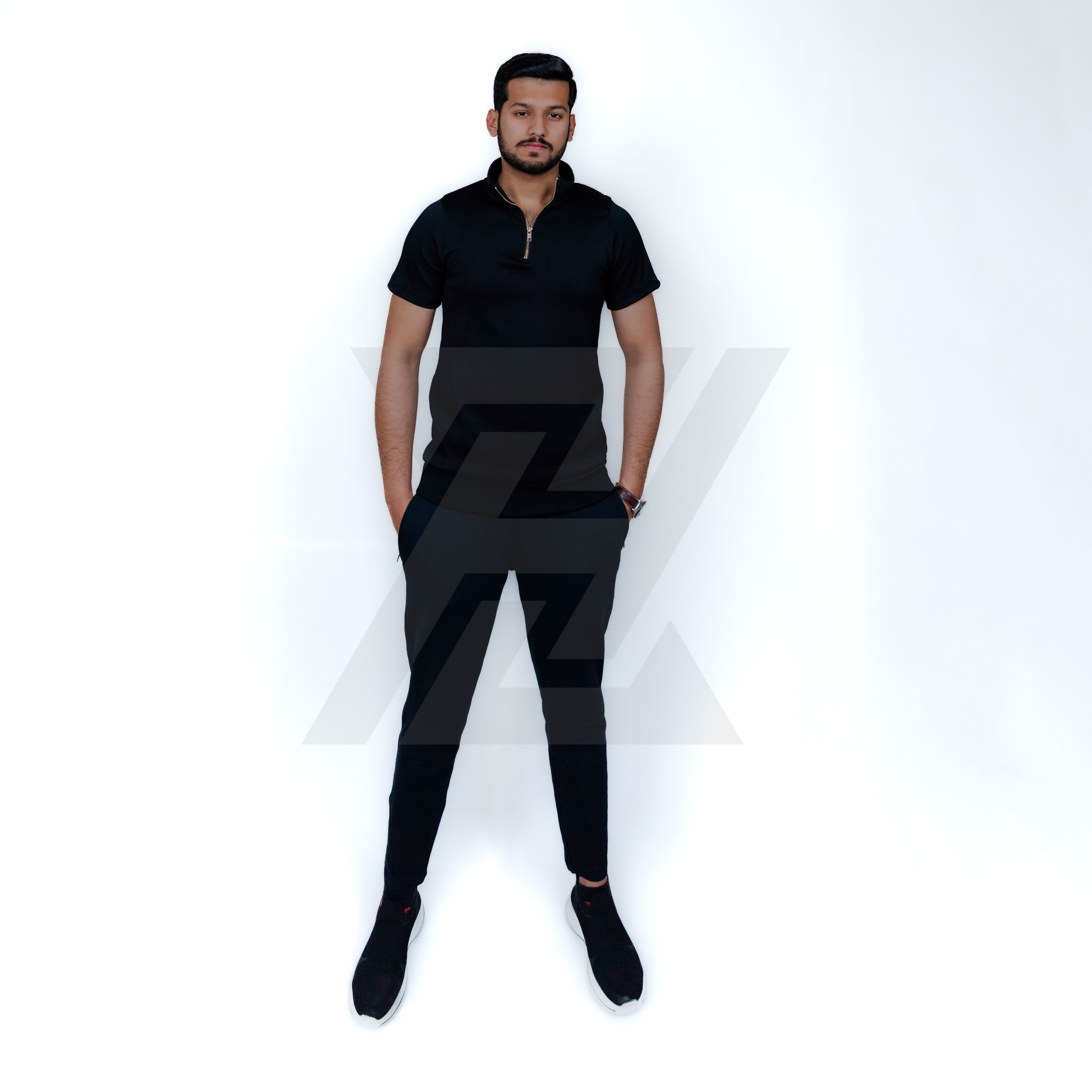 Drop Needle Neck Zipper