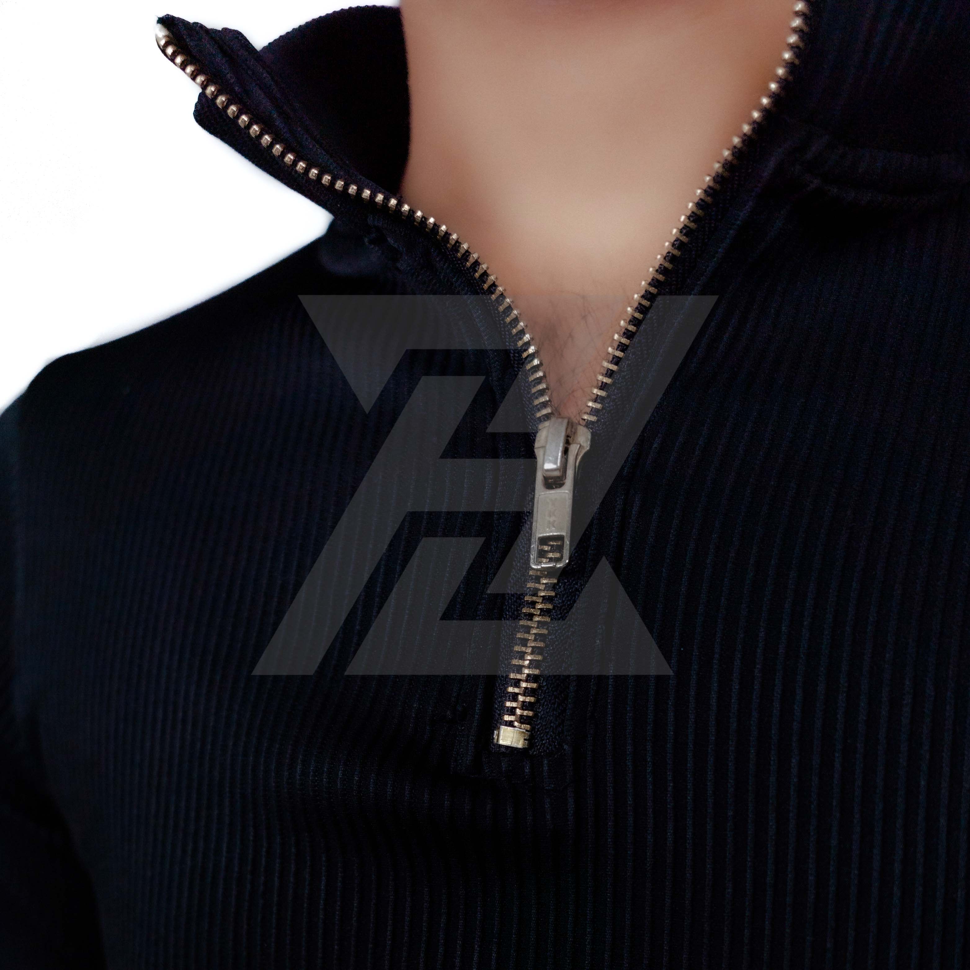 Drop Needle Neck Zipper
