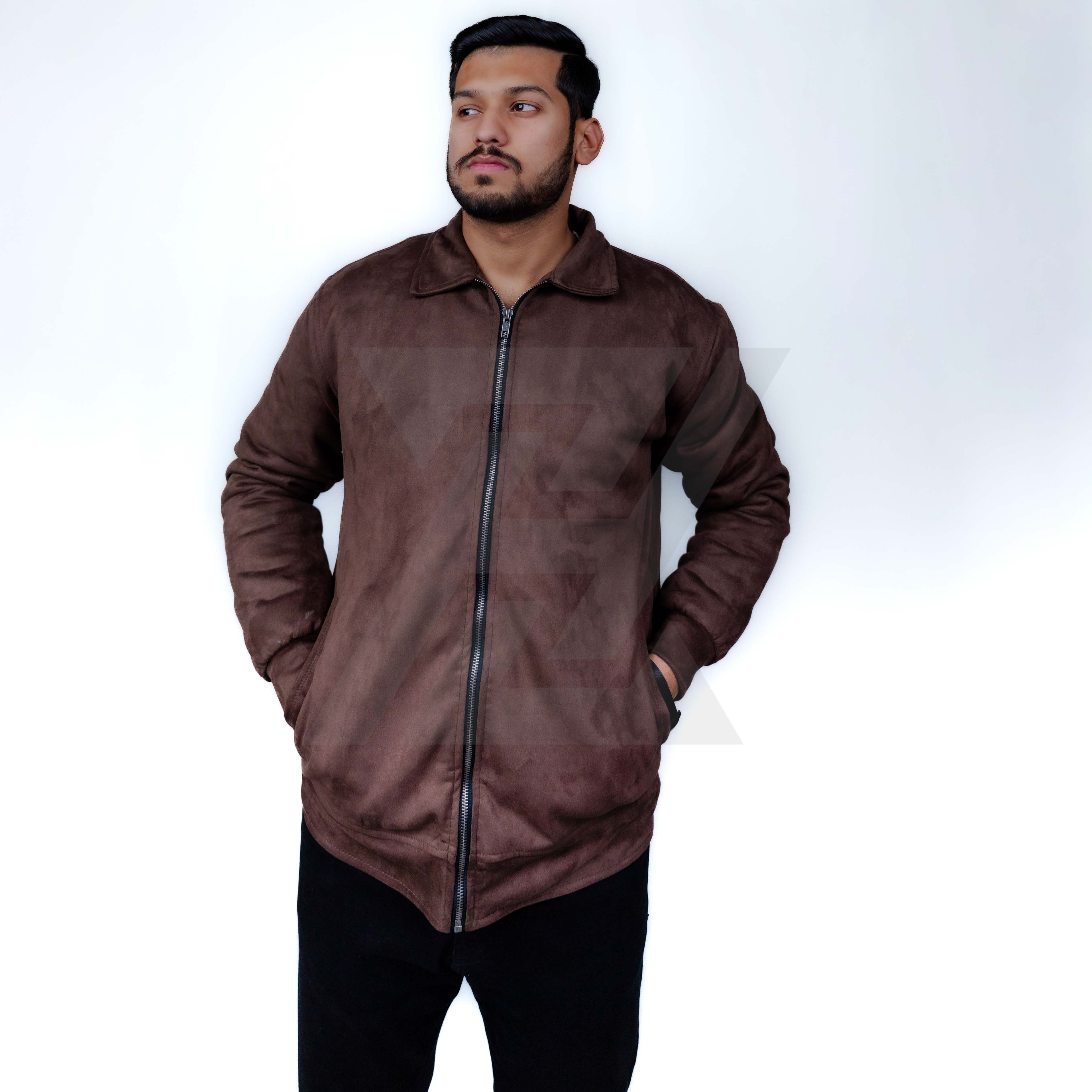 Copper Brown Suede Jacket