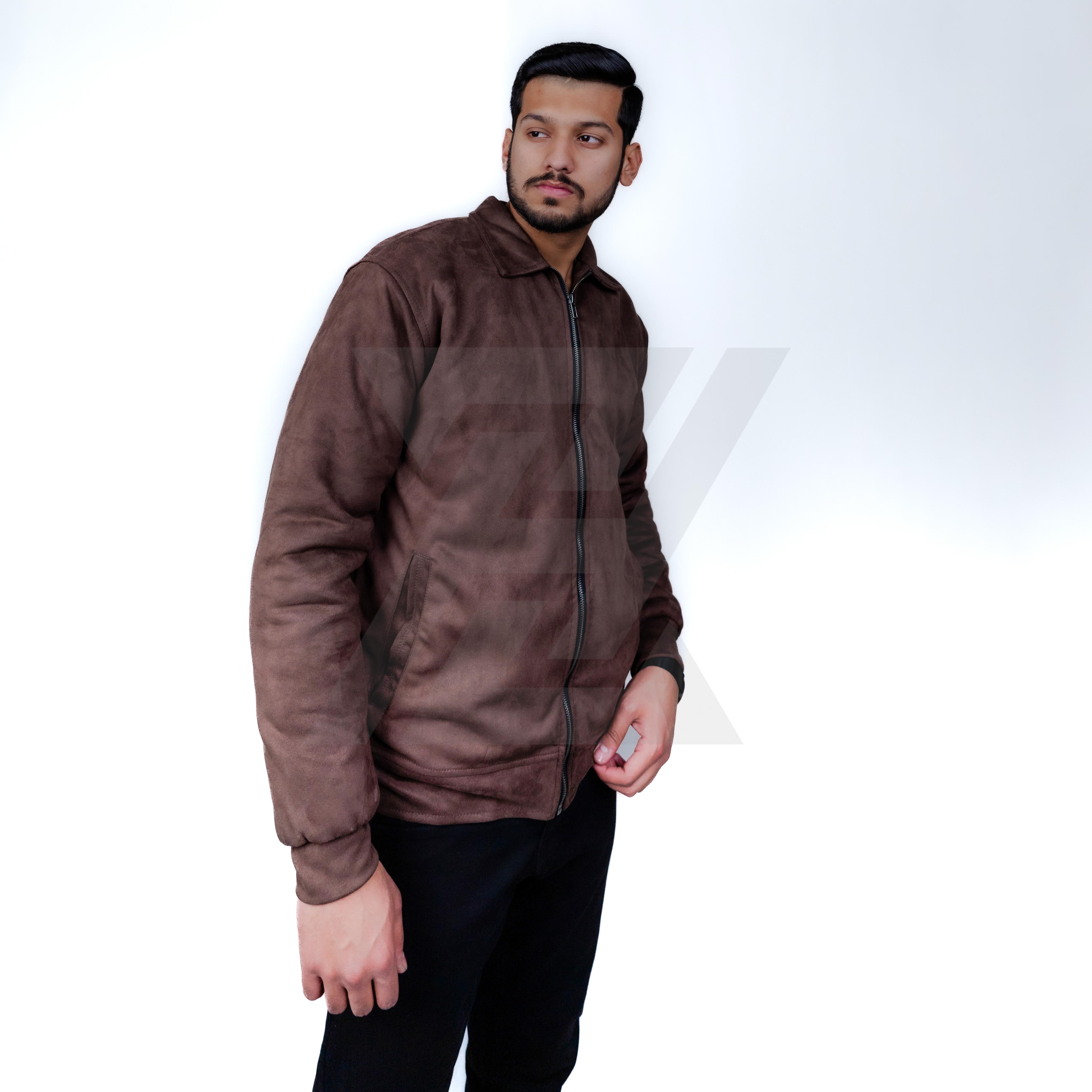 Copper Brown Suede Jacket