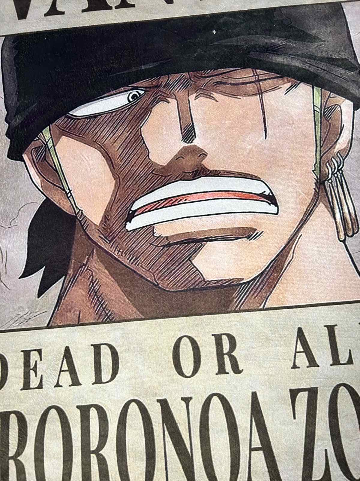 Roronoa Zoro Wanted Poster - One Piece