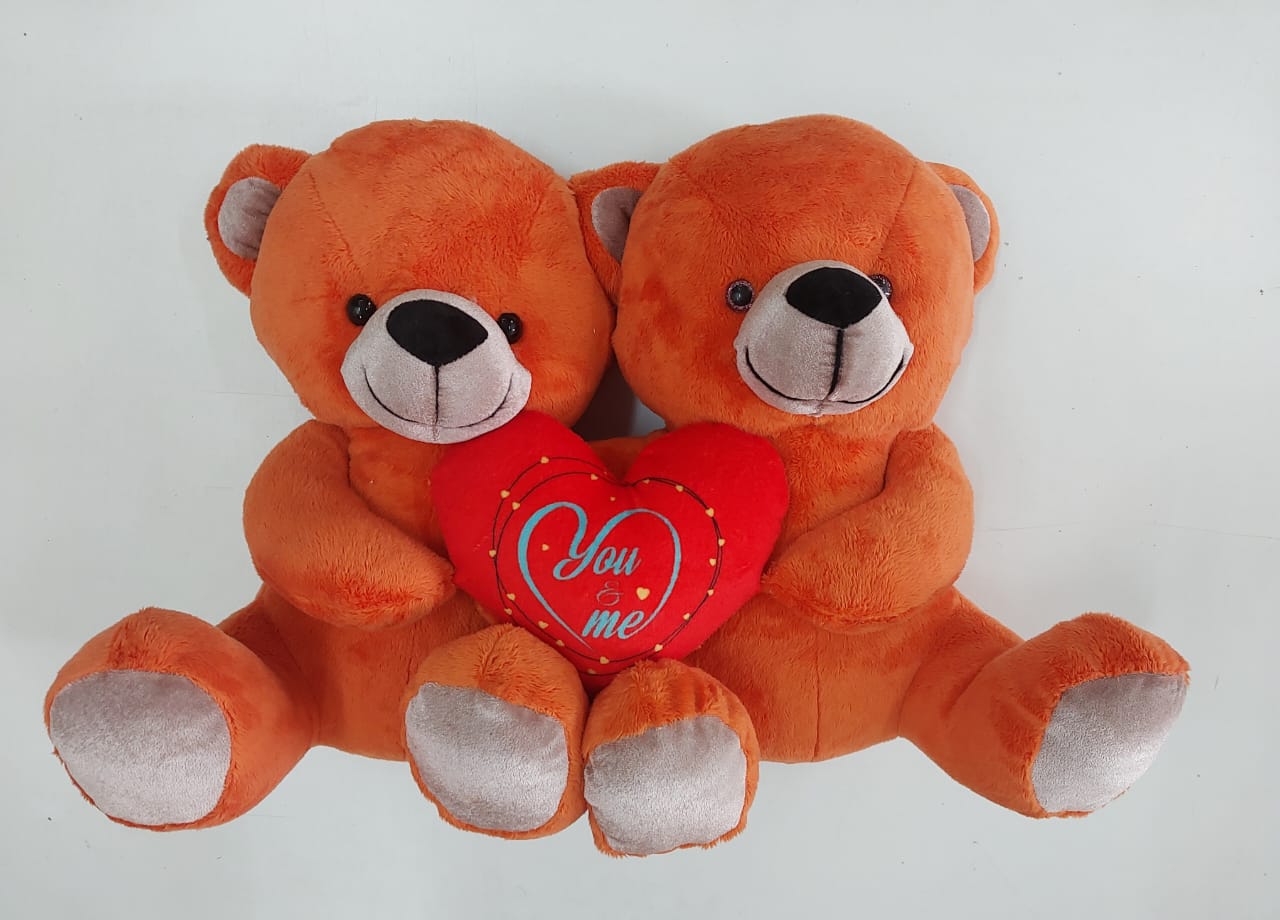 Double Teddy Bear - Message from Heart