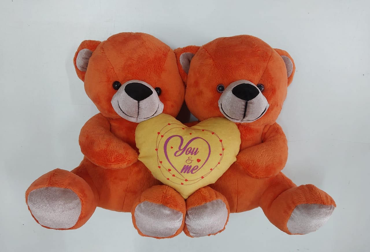 Double Teddy Bear - Message from Heart