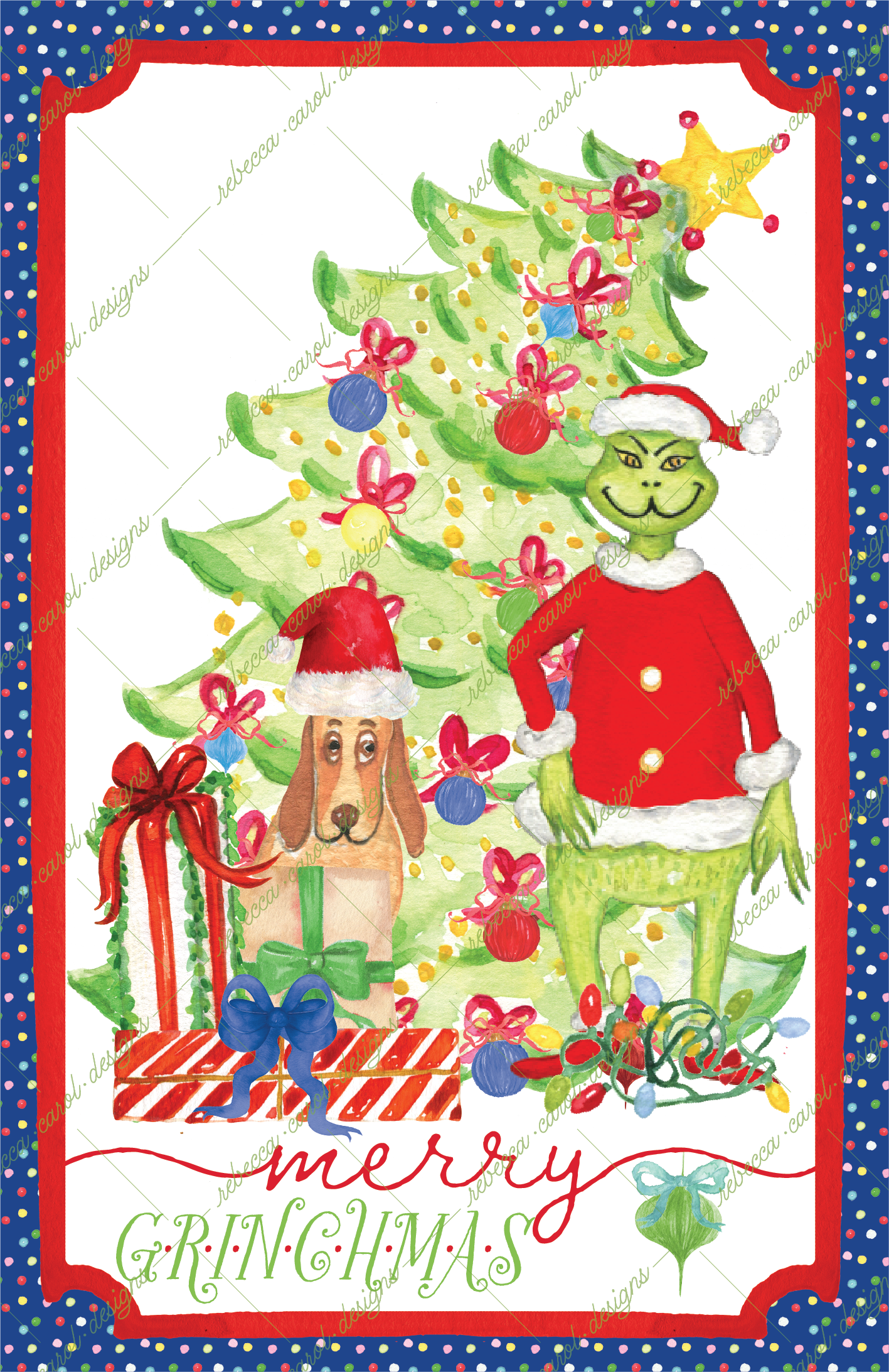 Holiday Card-The Grinch Red-1