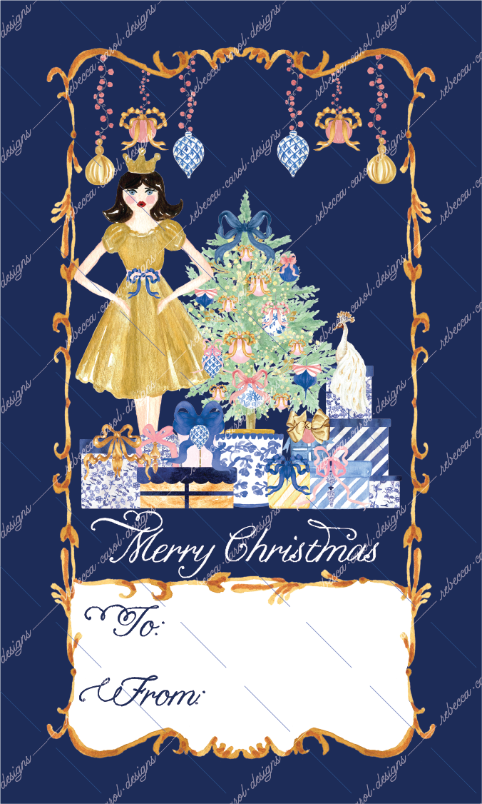 Christmas Gift Tag-The Nutcracker Clara