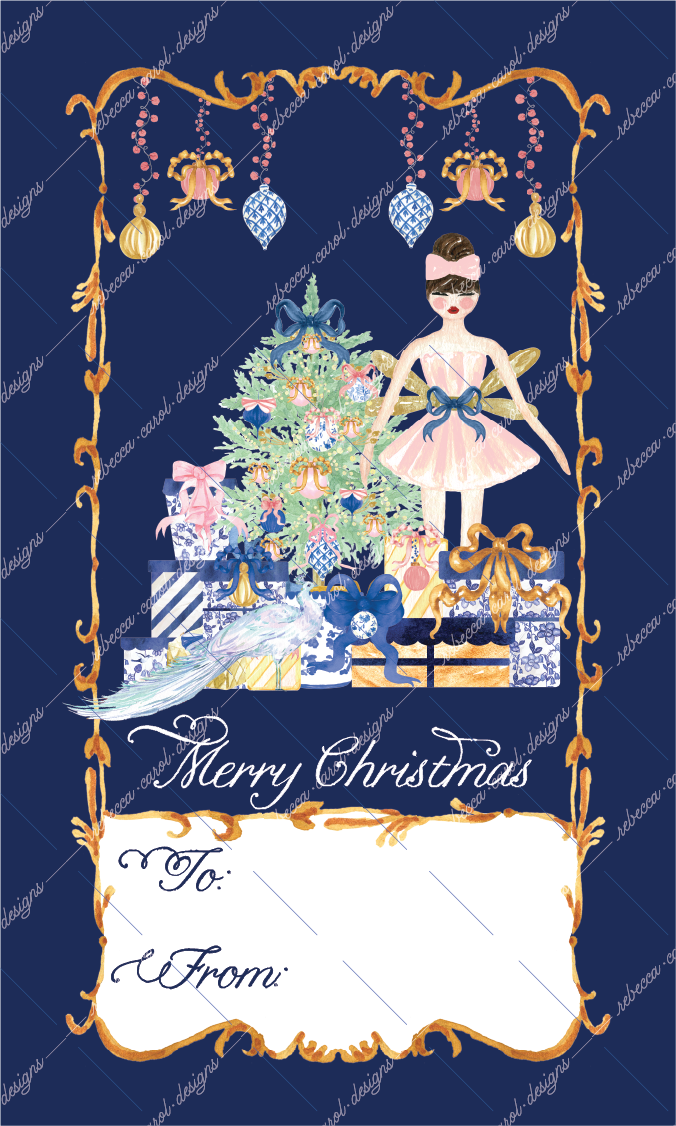 Christmas Gift Tag-The Nutcracker Sugar Plum Fairy