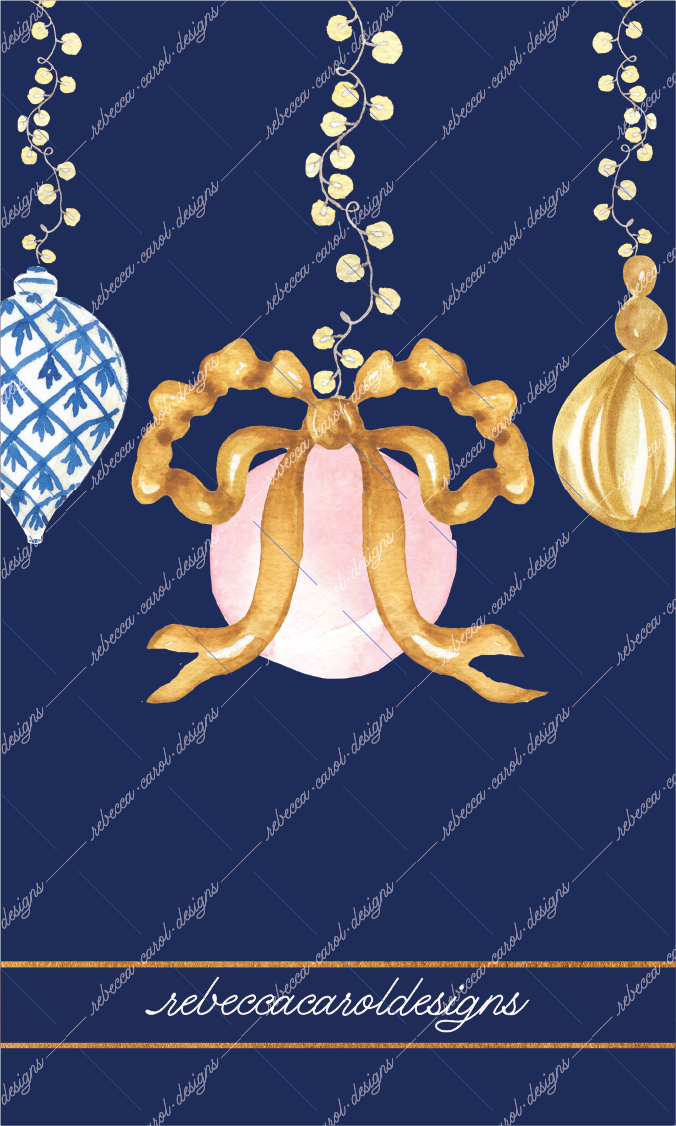Christmas Gift Tag-The Nutcracker Pink & Blue
