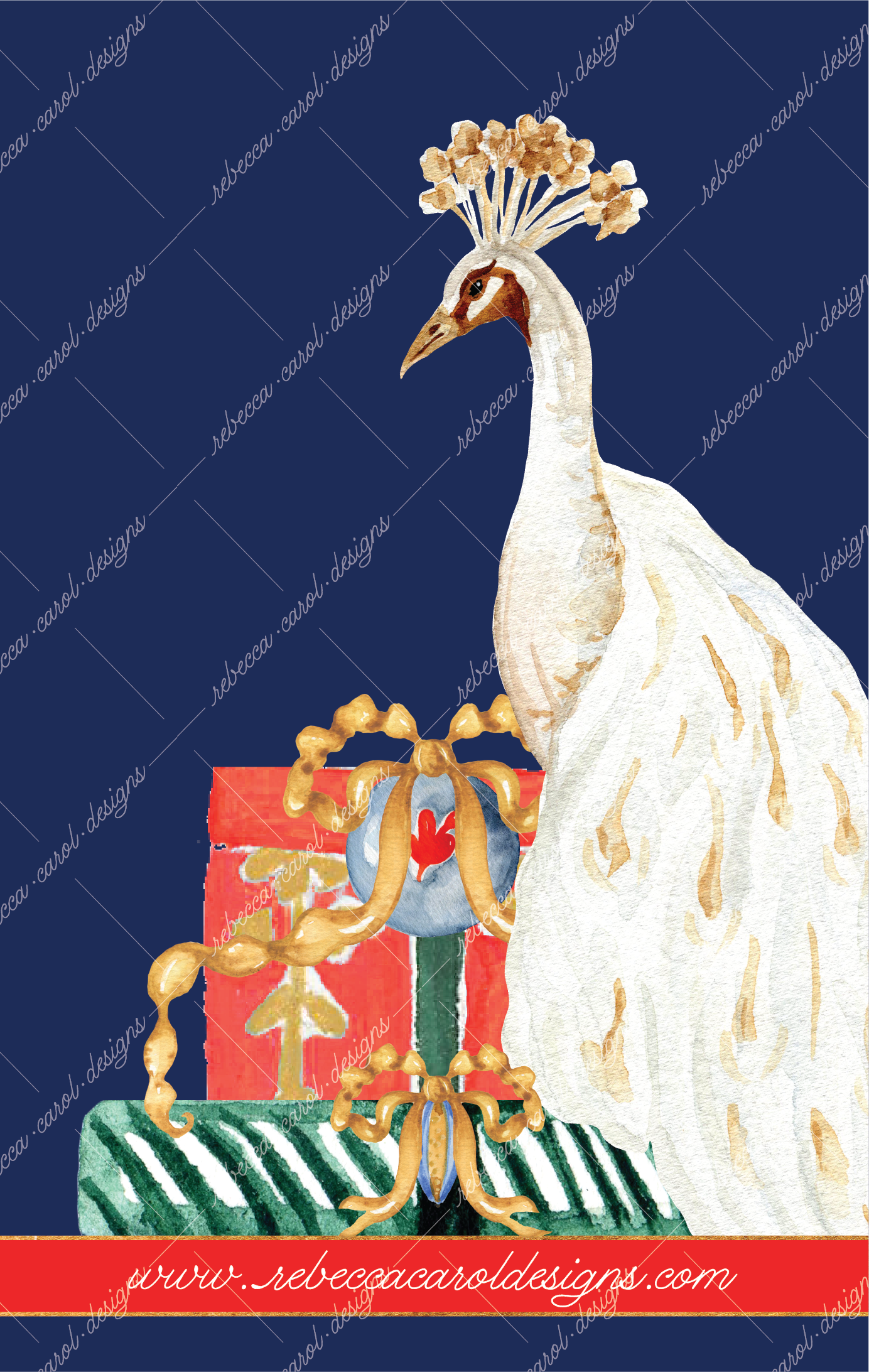 Holiday Card-The Nutcracker Red, Blue & Teal-1