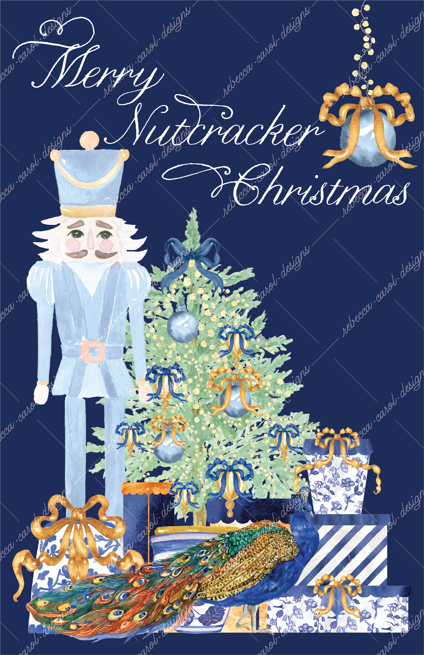 Holiday Card-The Nutcracker Light Blue-1