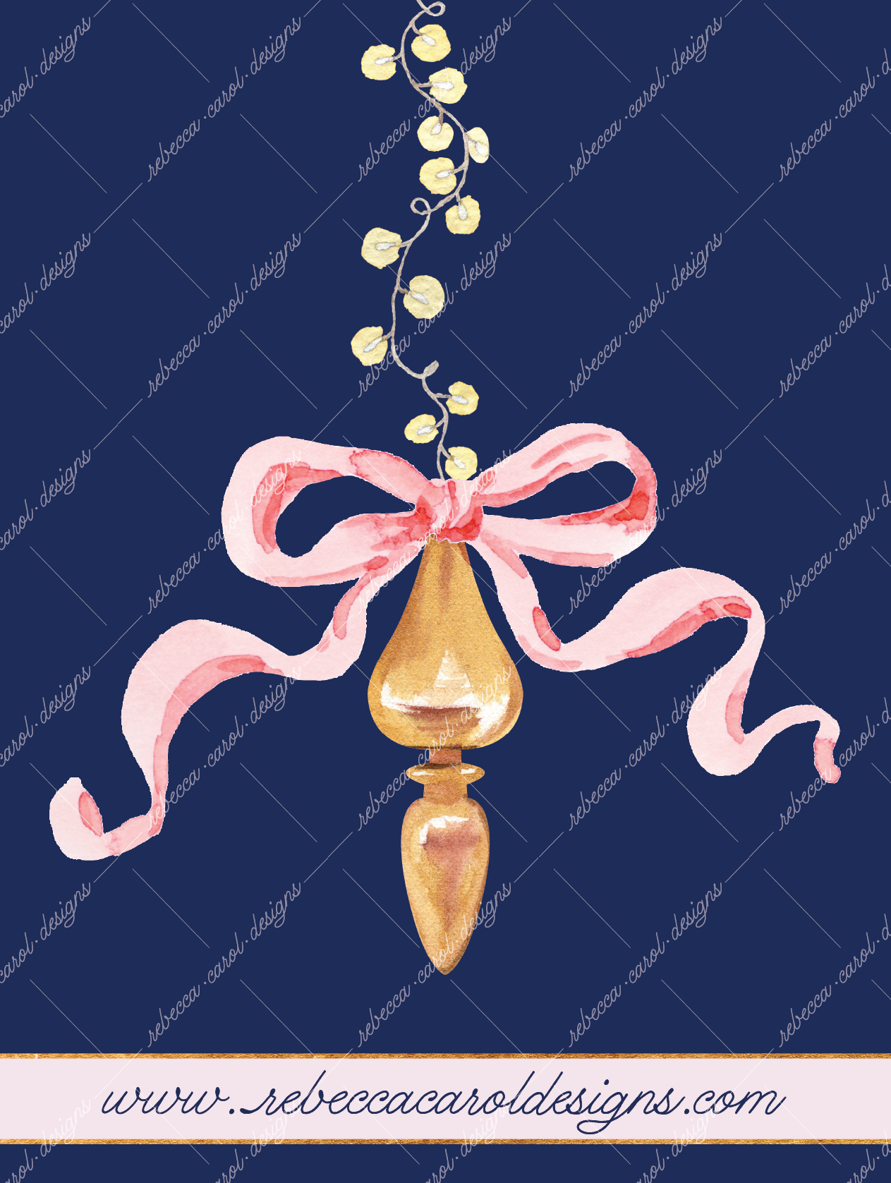 Holiday Card-The Nutcracker Pink & Blue-2