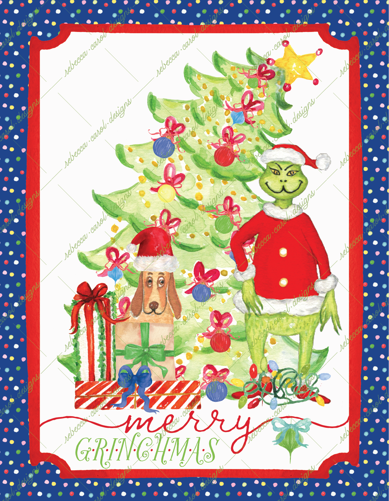 Holiday Card-The Grinch Red-2