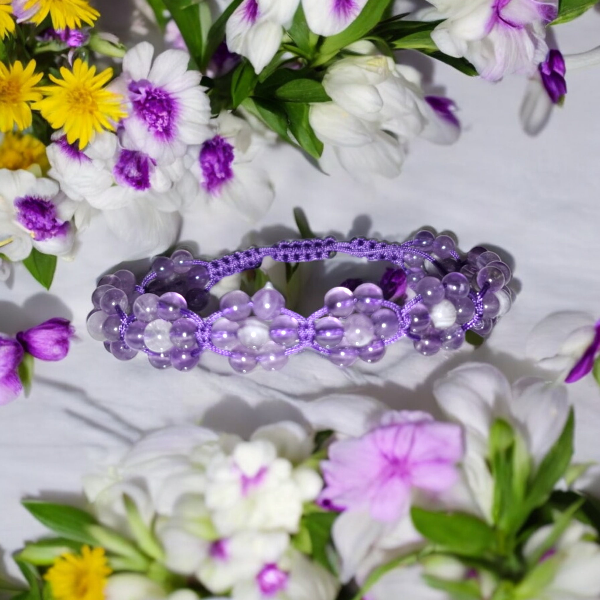 Améthyste et améthyste chevron