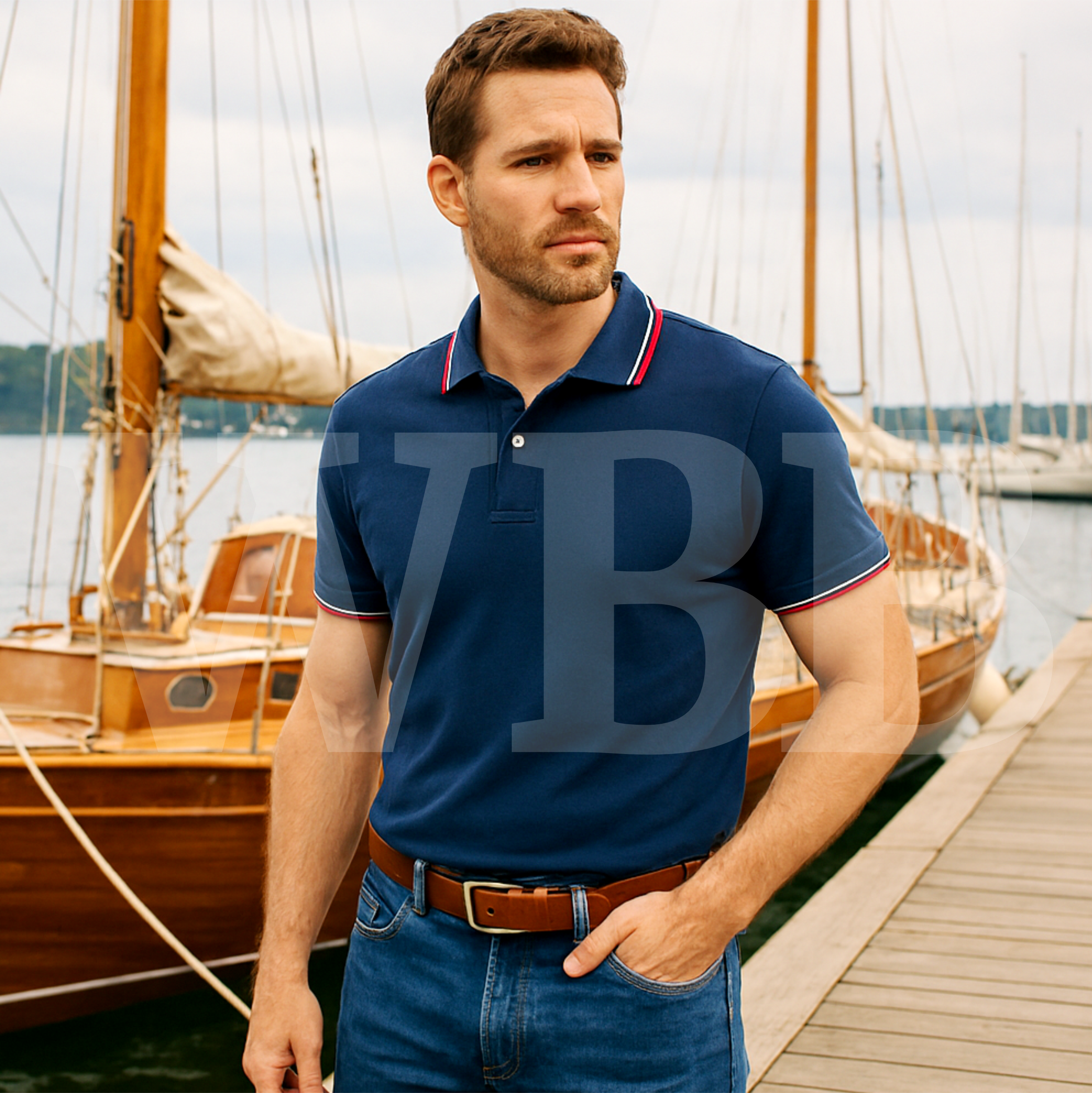 Cinto em Couro 'Pau-brasil' WBB Masculino