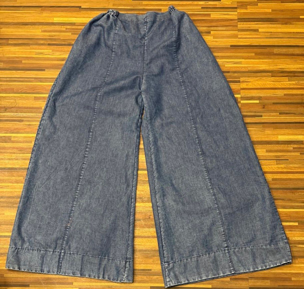 Wide Leg Denim Pant Indigo Blue